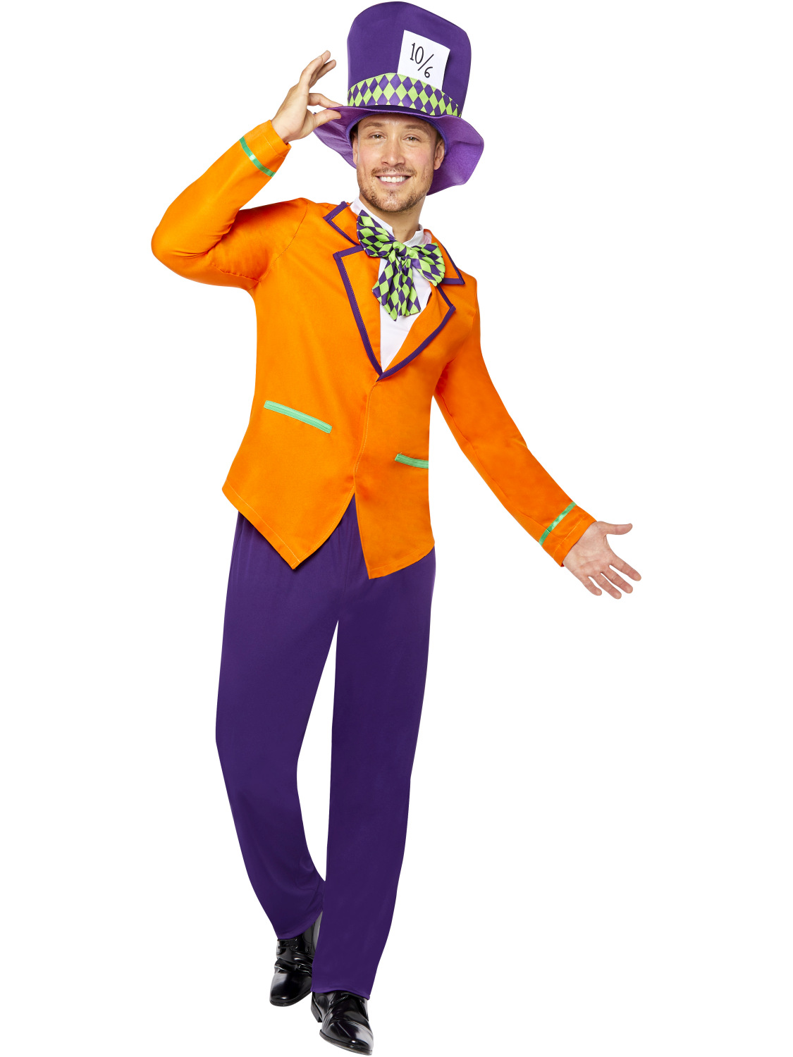 Alice In Wonderland Mad Hatter Mens Adult Fancy Dress Halloween