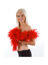 Red Feather Boa