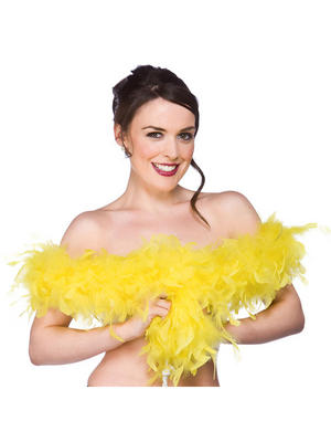 Yellow Feather Boa