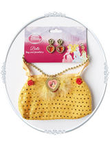 Child Princess Belle Bag And Jewellery