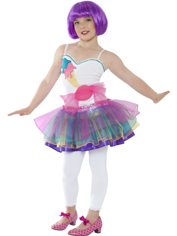 Child Mini Candy Girl Fancy Dress Party Costume Sweets Ice Cream Tutu ...