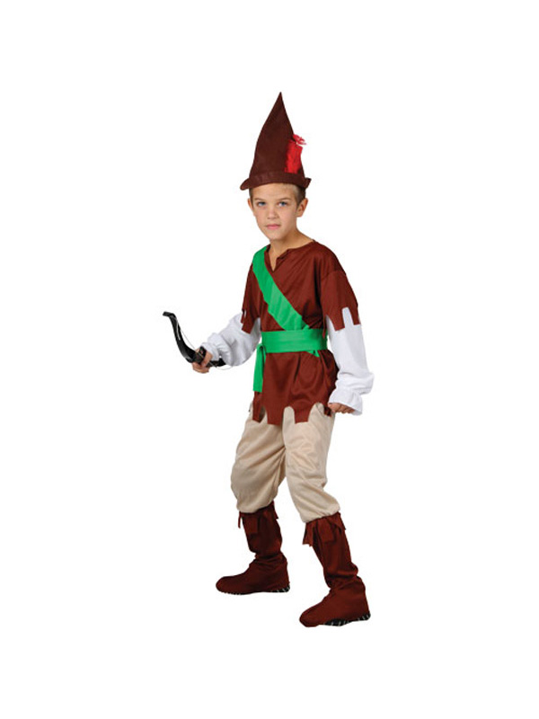 Child Robin Hood Fancy Dress Book Week Fairy Tale Costume (Ages 3 -10 ...