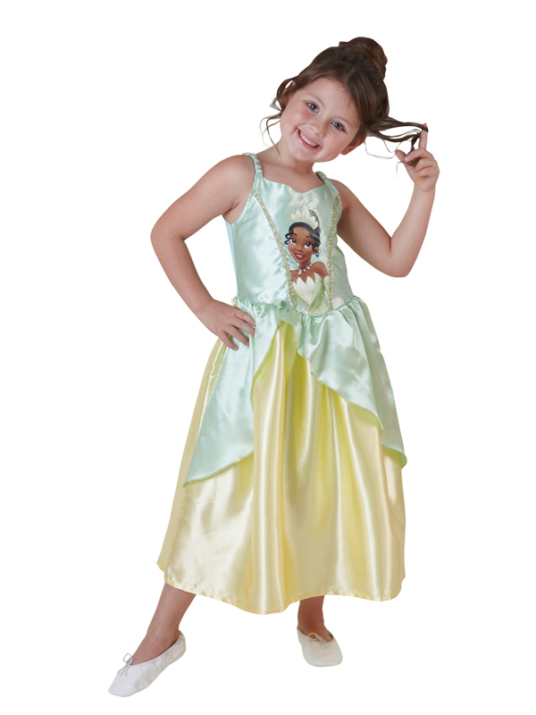 Child Licensed Disney Princess Tiana Fancy Dress Costume Girls Kids | eBay