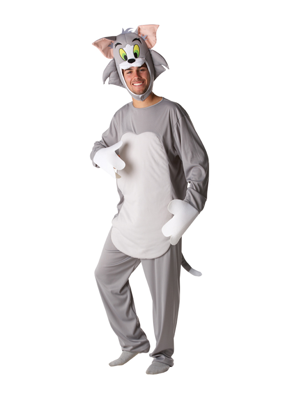 Adult Tom And Jerry Tom Cat Fancy Dress Costume Cartoon Mens Gents Male ...