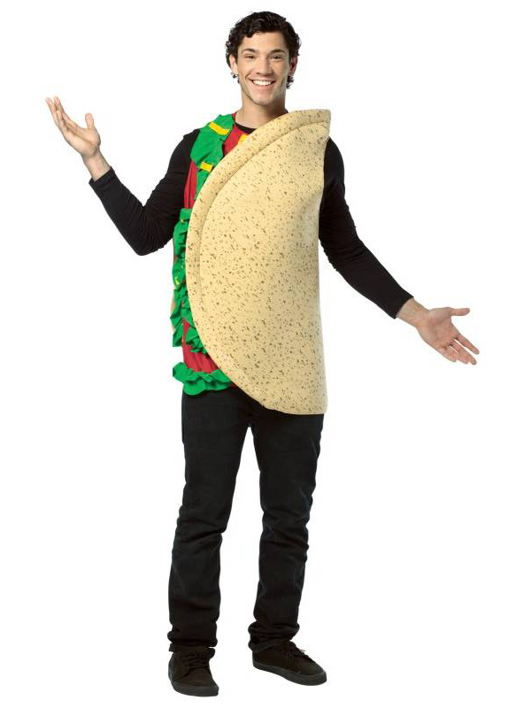 Adult Taco Food New Fancy Dress Mexican Costume Mexican Gents Women ...