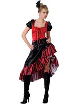Can Can Saloon Girl-Red Costume
