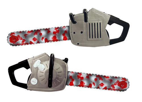 Plastic Toy Texas Chainsaw Fancy Dress Costume Halloween Horror Prop