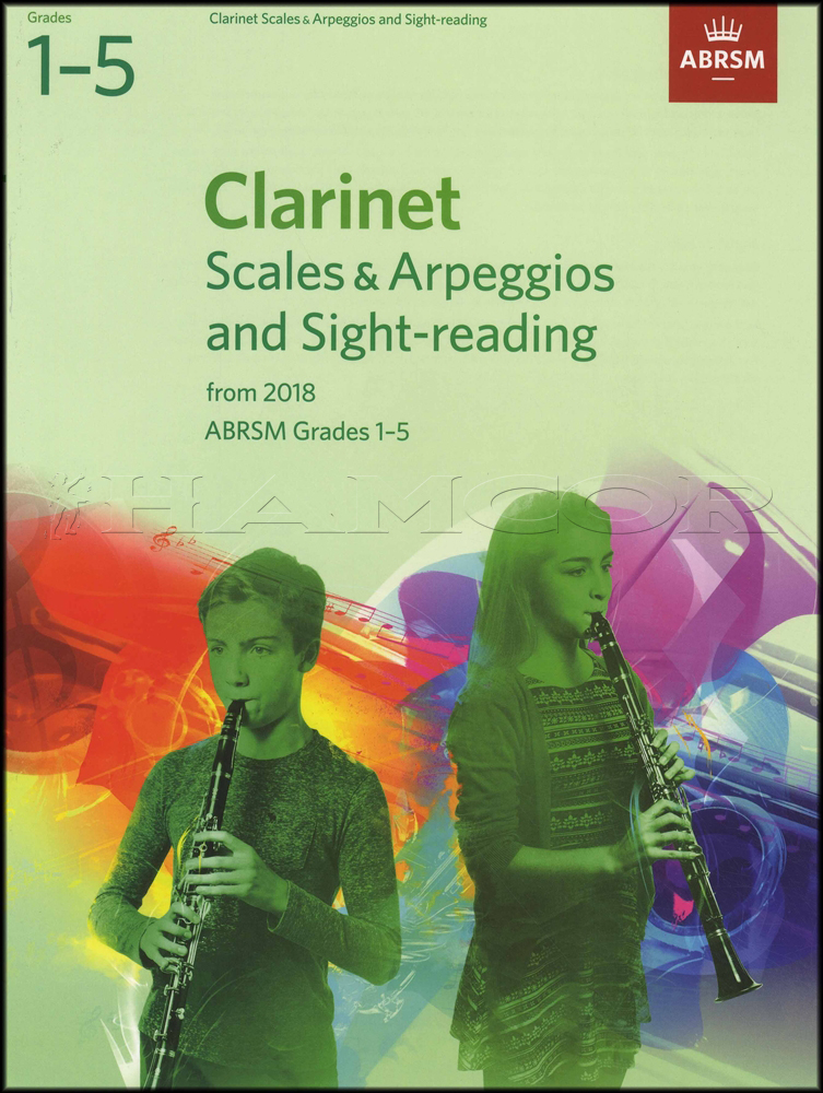 Clarinet Scales And Arpeggios And Sight Reading Abrsm Grades 1 5 2018 Music Book 9781848499003 Ebay 7275