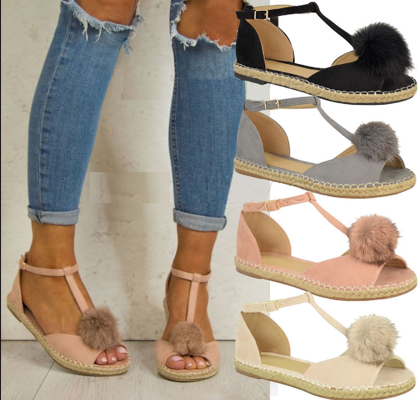 Womens Lace Up Platform Sandals Shoes Sz 3-8