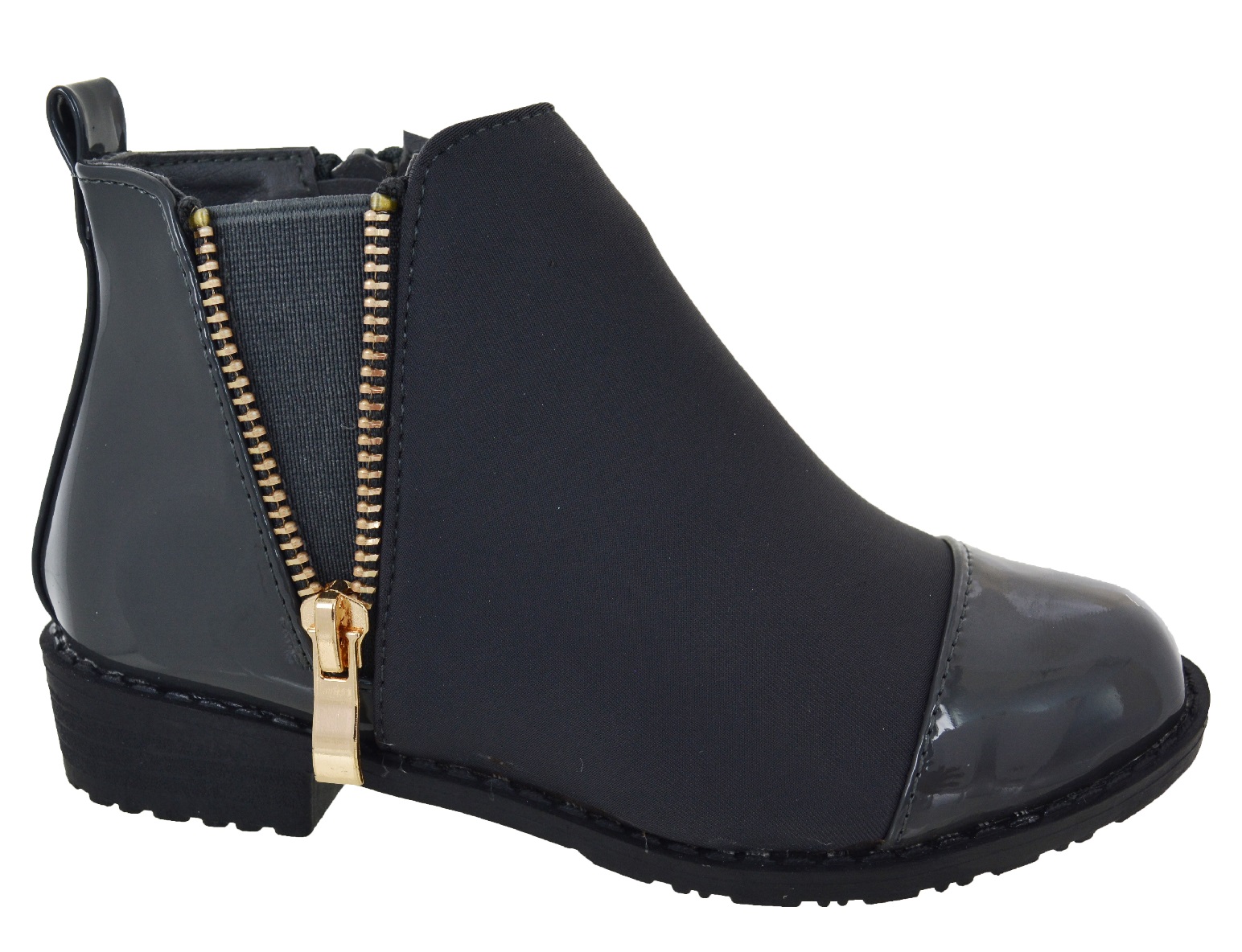 childrens patent ankle boots