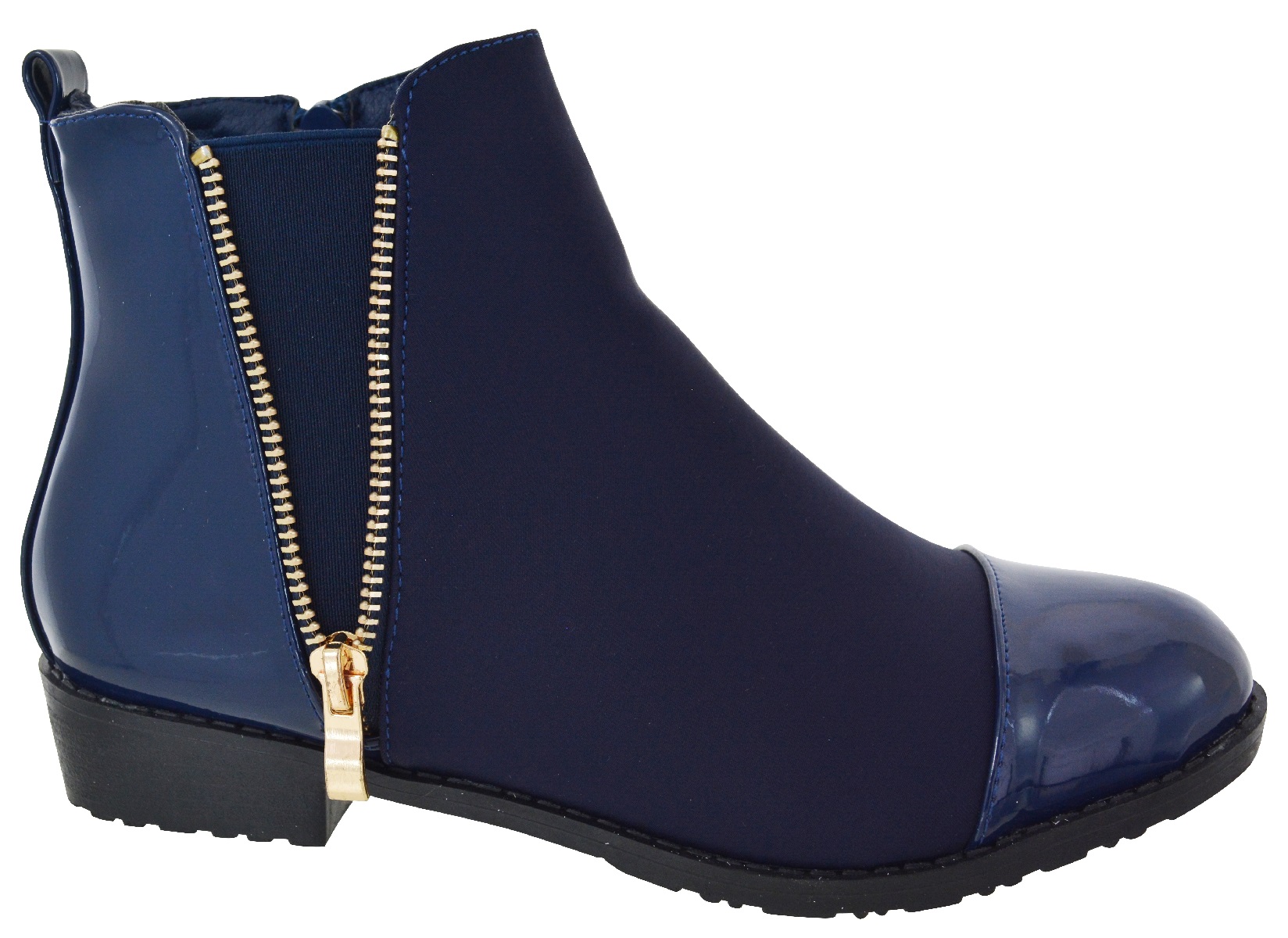 low heel zip ankle boots