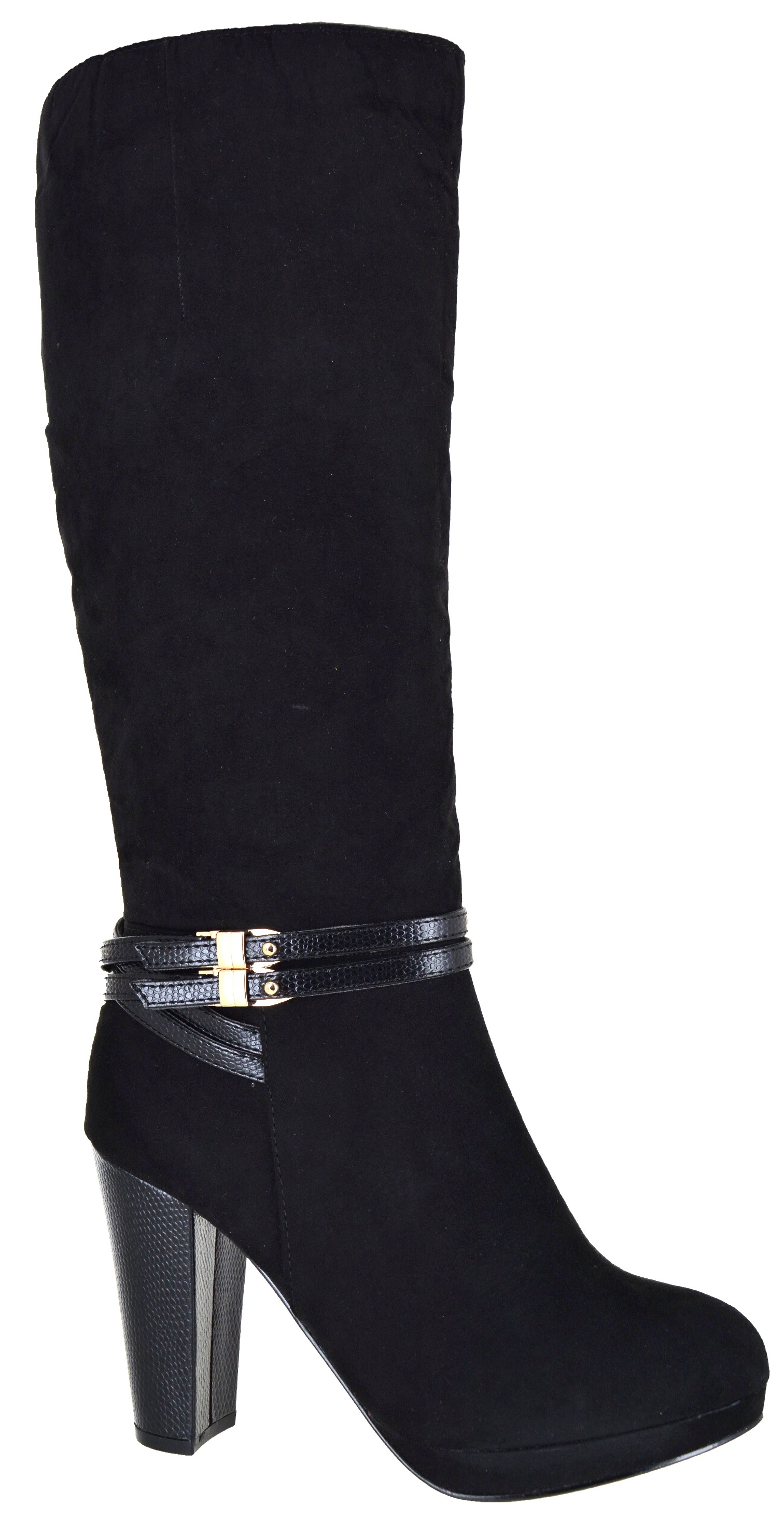 womens knee high boots block heel