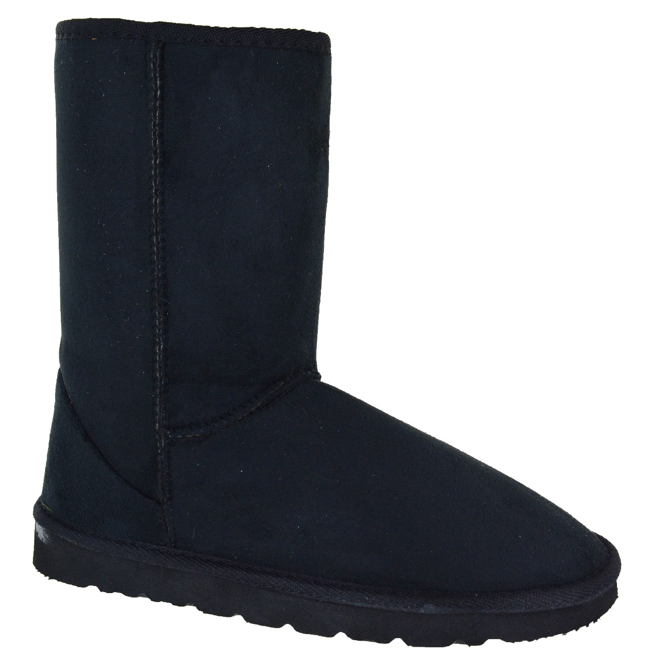 DAMEN MITTELKALB SNUGG WARME WINTERSTIEFEL DAMEN PELL GEFÜTTERTE UMARMUNG GRIFFSOHLE GRÖSSE 3-8 - Bild 8 von 22
