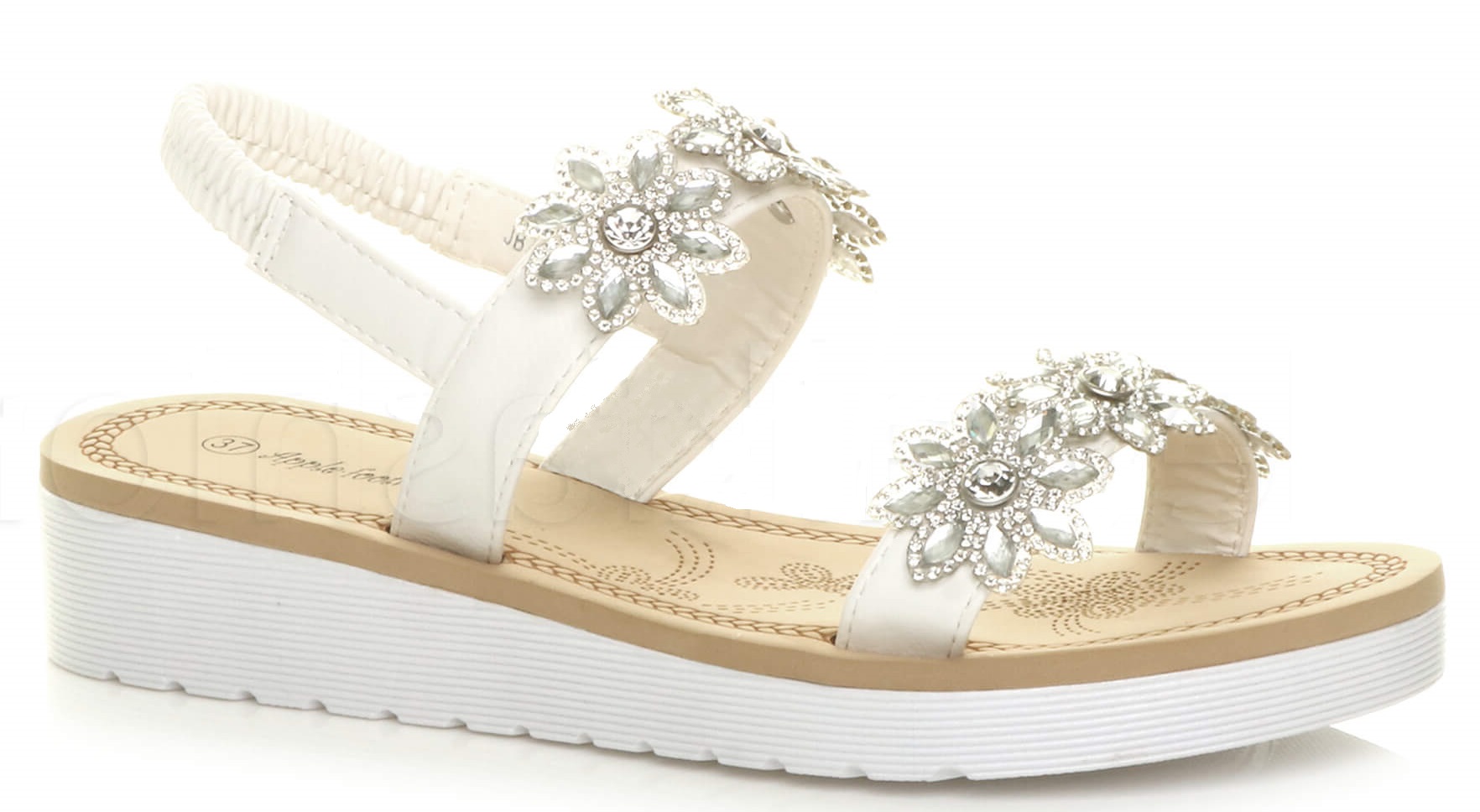 vintage comfort wedge diamond sandals