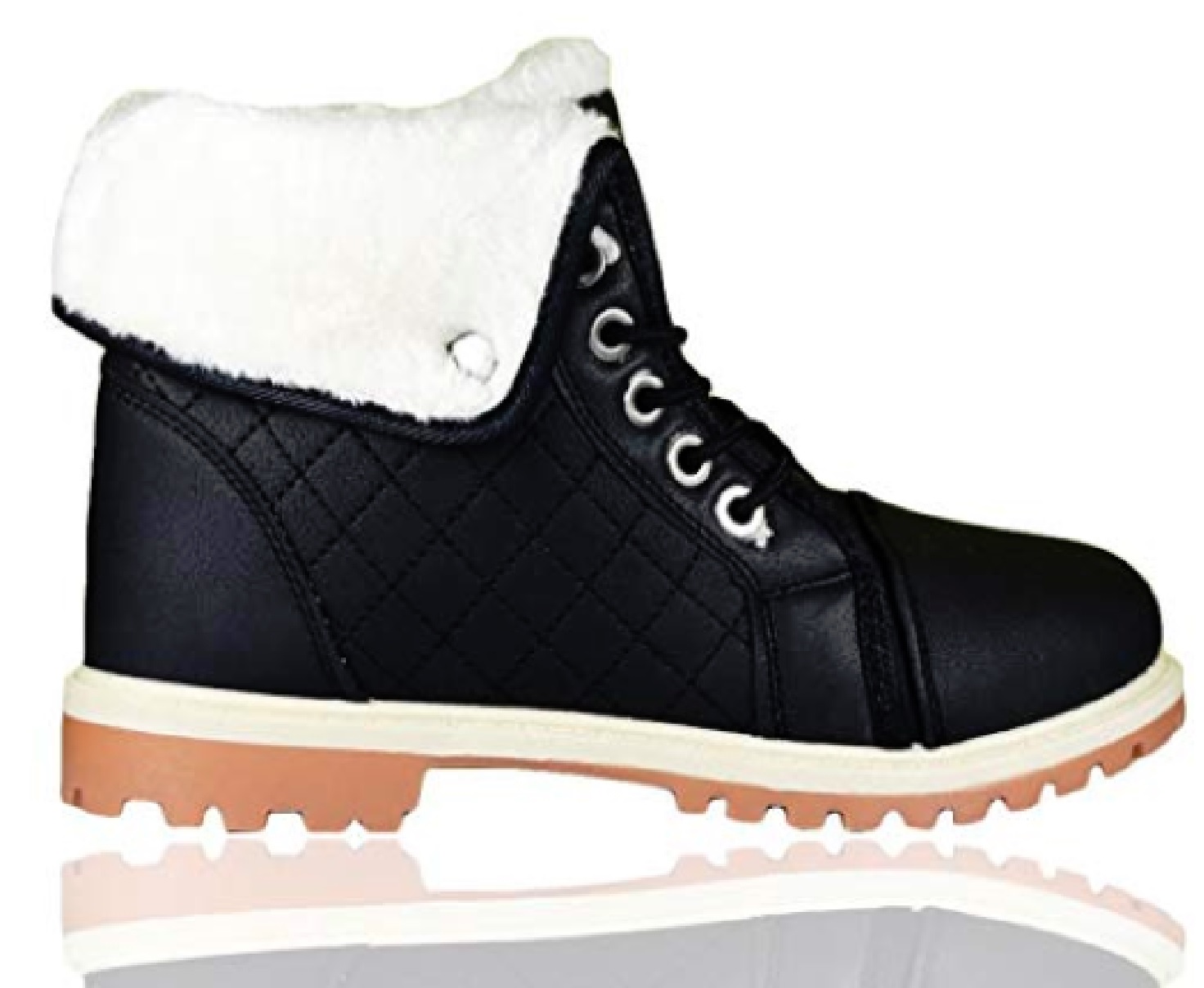 ladies black trainer boots