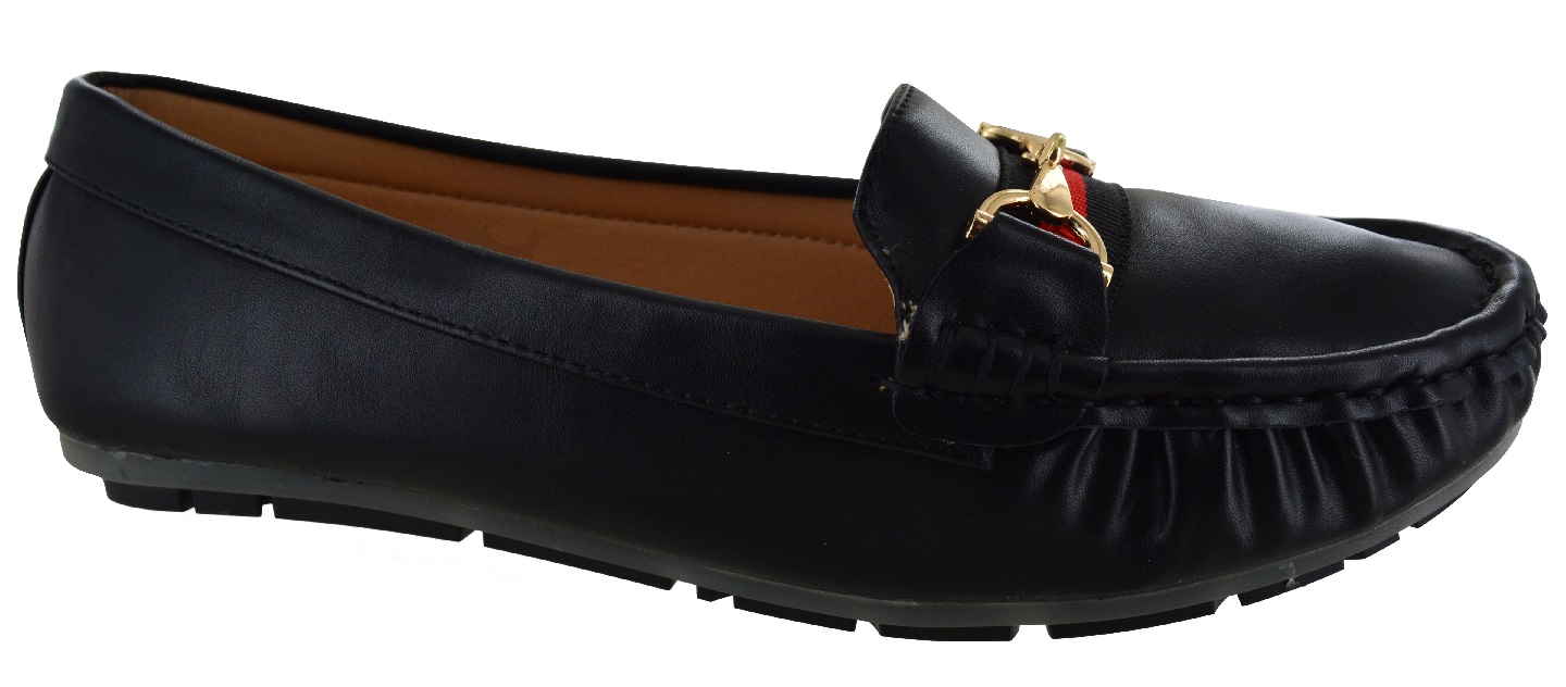 WOMENS LADIES LOAFERS FLAT CASUAL WORK PUMPS DIAMANTE COMFORT SHOES SIZE 3-8 NEW