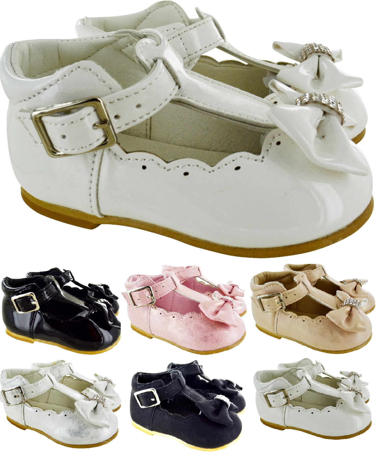 GIRLS INFANTS SPANISH WEDDING PARTY SUMMER PUMPS KIDS CHILDRENS BABY SHOES SIZE