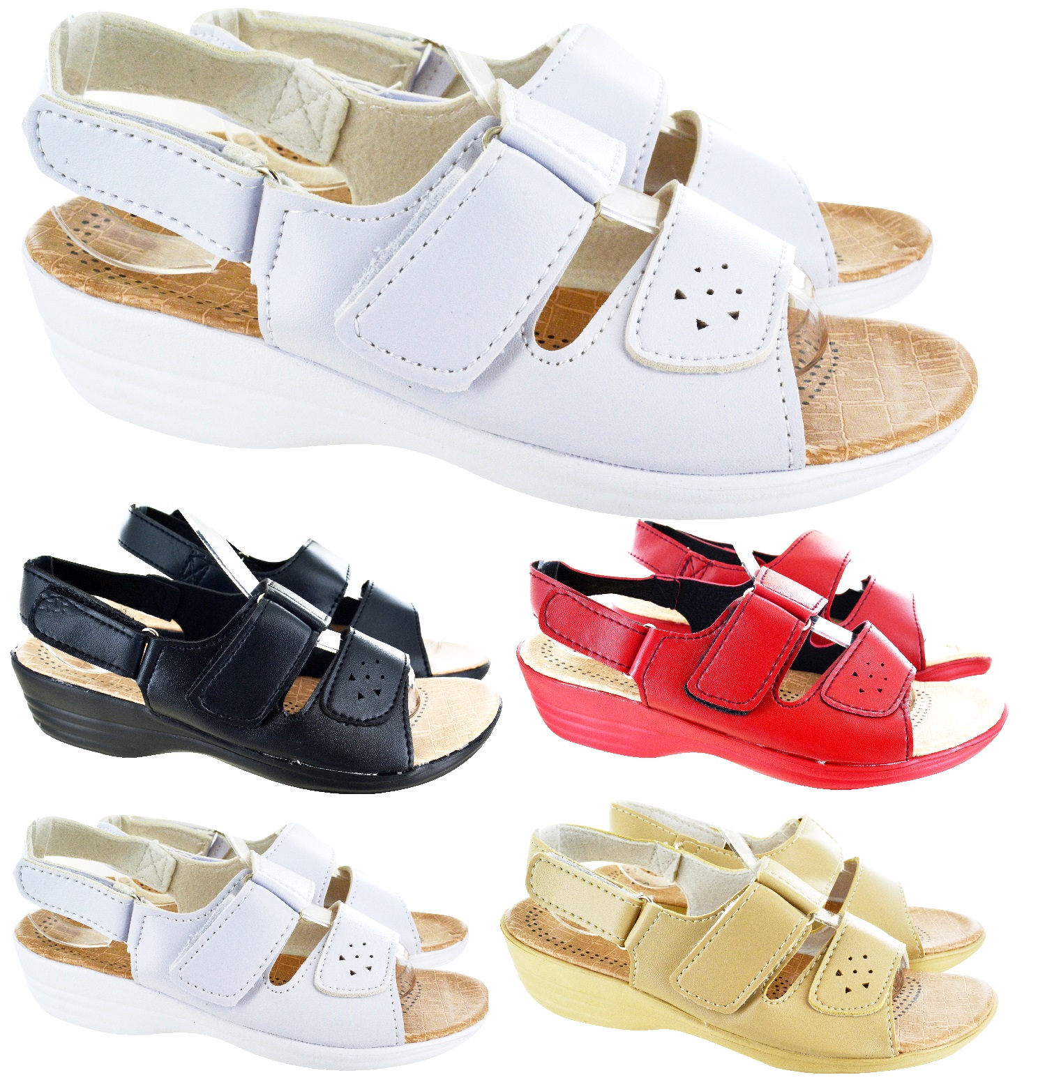 Donna Estate Sandali Diamante Vacanze Spiaggia Cinturino Caviglia Punta Aperta Scarpe