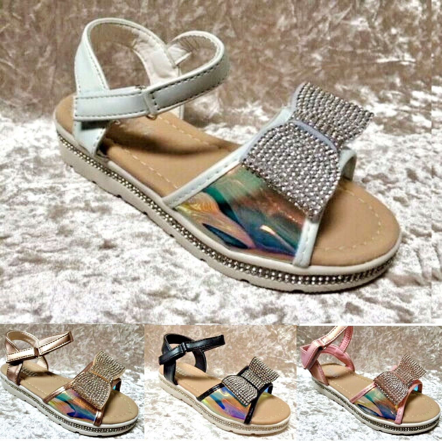 INFANTS GIRLS KIDS SUMMER COMFORT BEACH HOLIDAY SANDALS CHILDRENS FLAT SHOES SZ