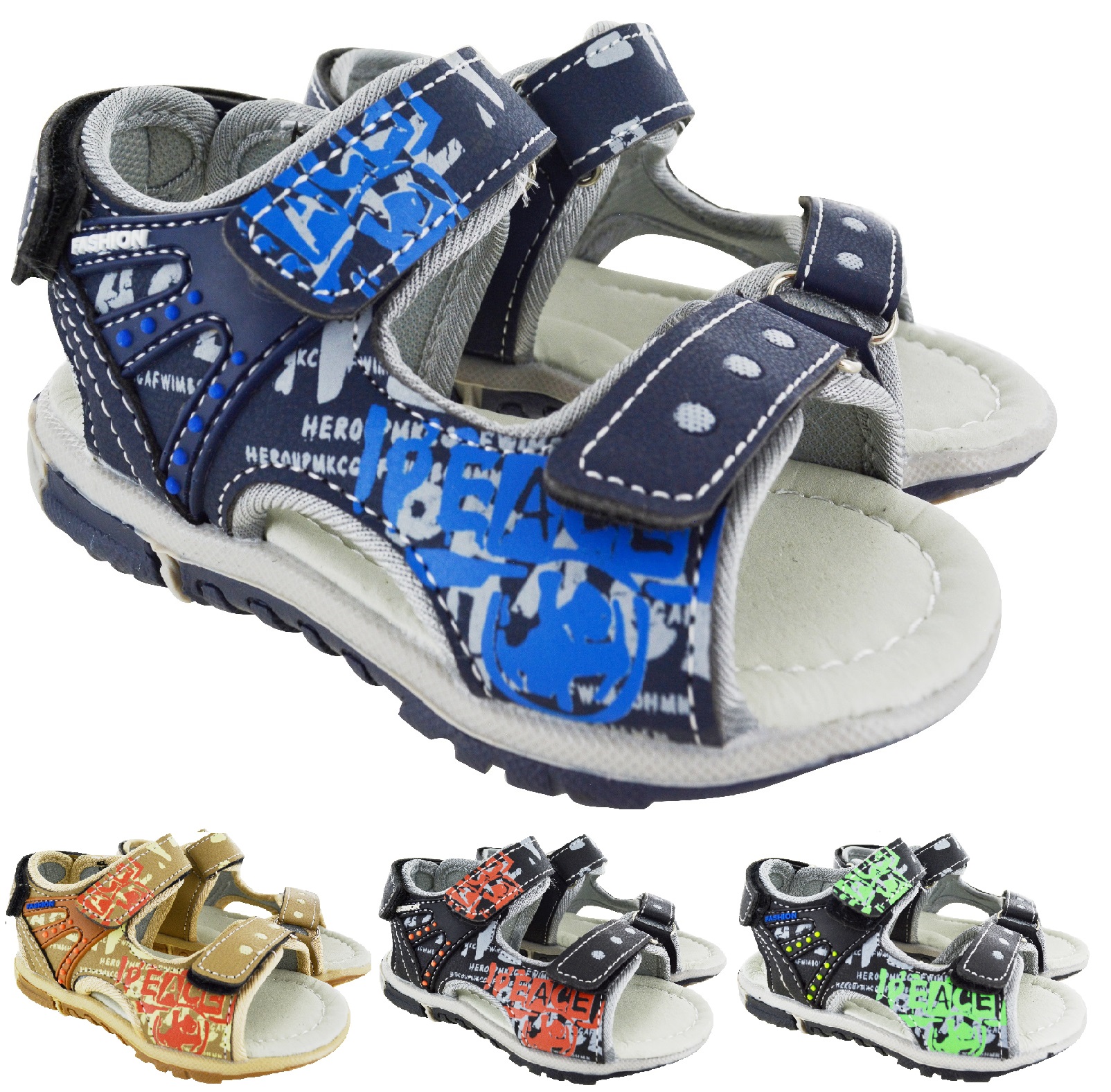 HOLIDAY SUMMER CASUAL WALKING TODDLER BOYS OPEN TOE HOLIDAY SUMMER CASUAL WALKING TODDLER BOYS OPEN TOE