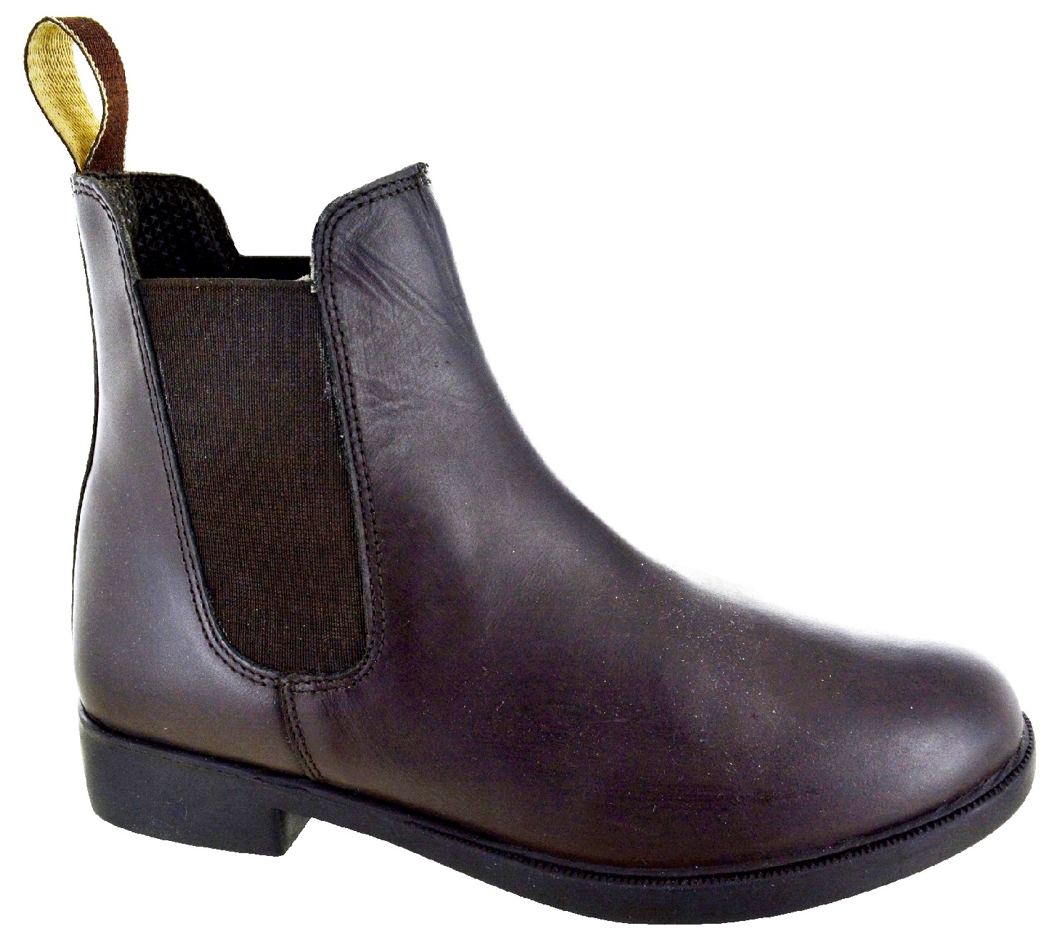 BLACK BROWN ANKLE CHELSEA BOOTS SIZE 