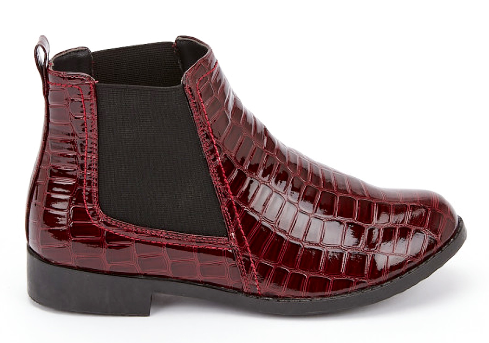 low heel slip on booties