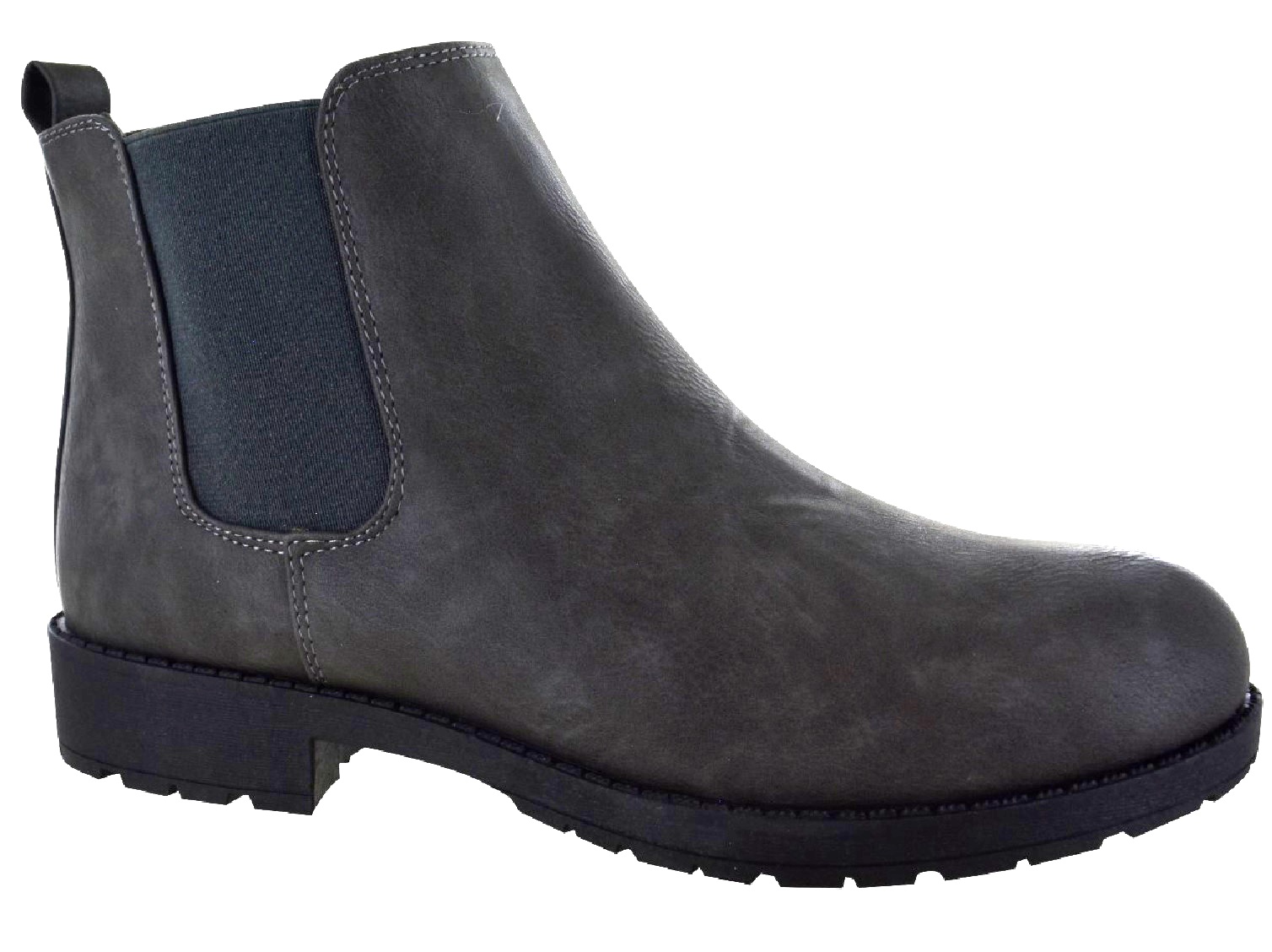 WOMENS LADIES ANKLE PLAIN BLACK DEALER CHELSEA WORK OFFICE ...