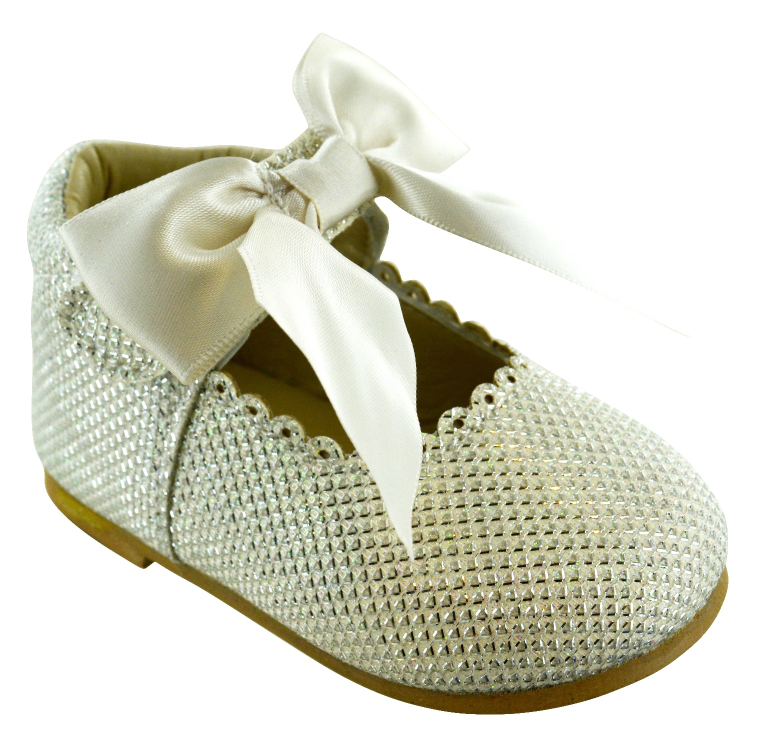 KIDS BABYS INFANTS TOODLER GLITTER BOW SPANISH STYLE GIRLS