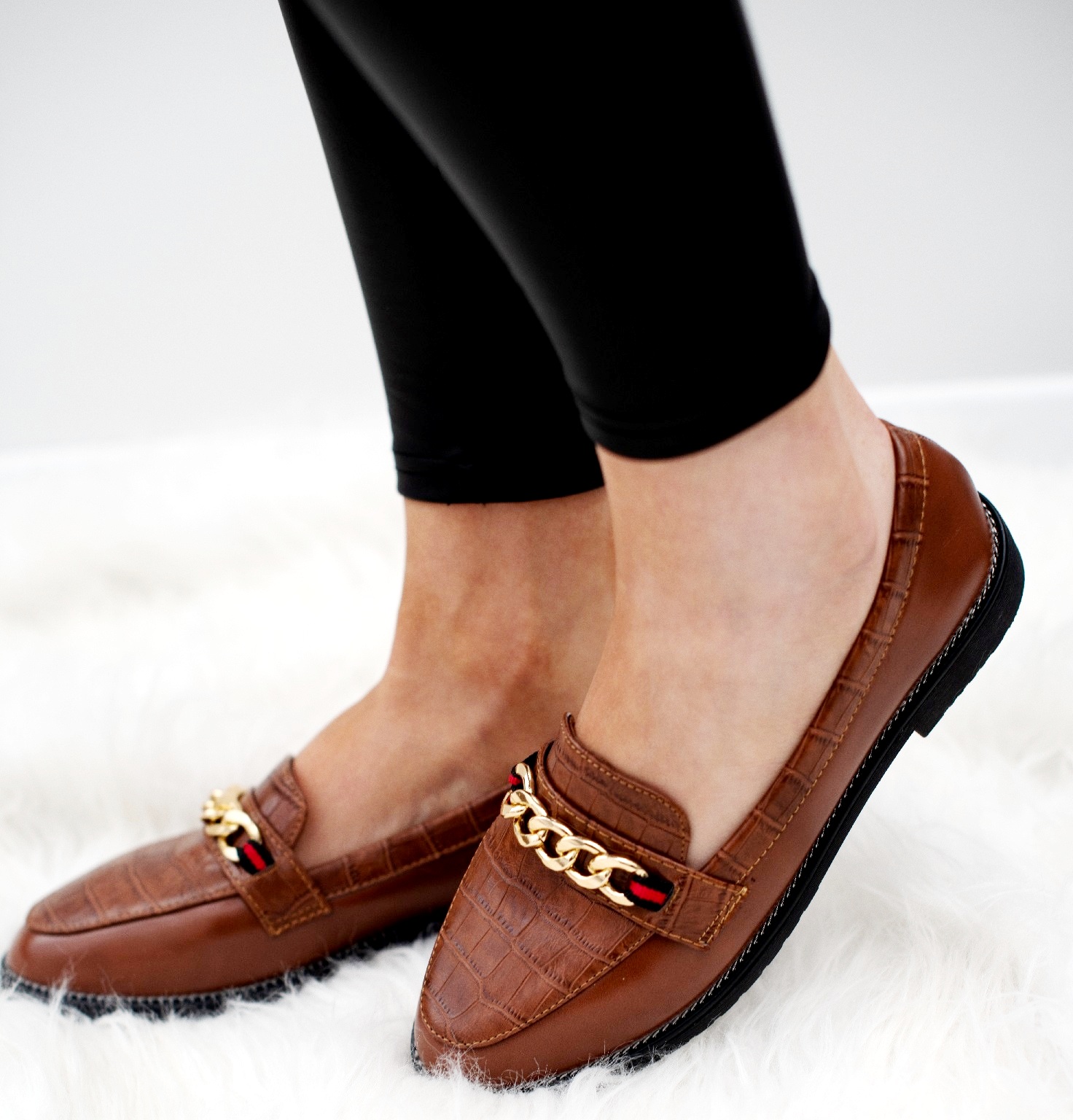 WOMENS LADIES FLAT SUMMER FLAT LOAFERS CROC OFFICE PUMPS