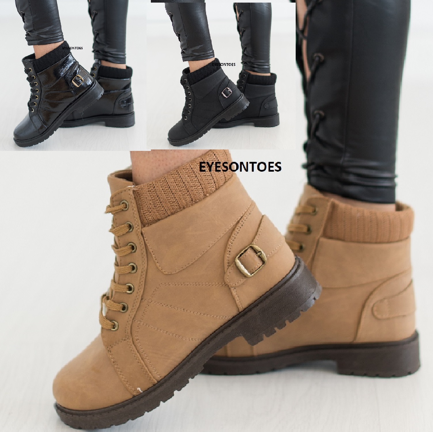 NEW WOMENS ANKLE FLAT DESERT LACE UP COMBAT WINTER LADIES WALKING BOOTS SHOES