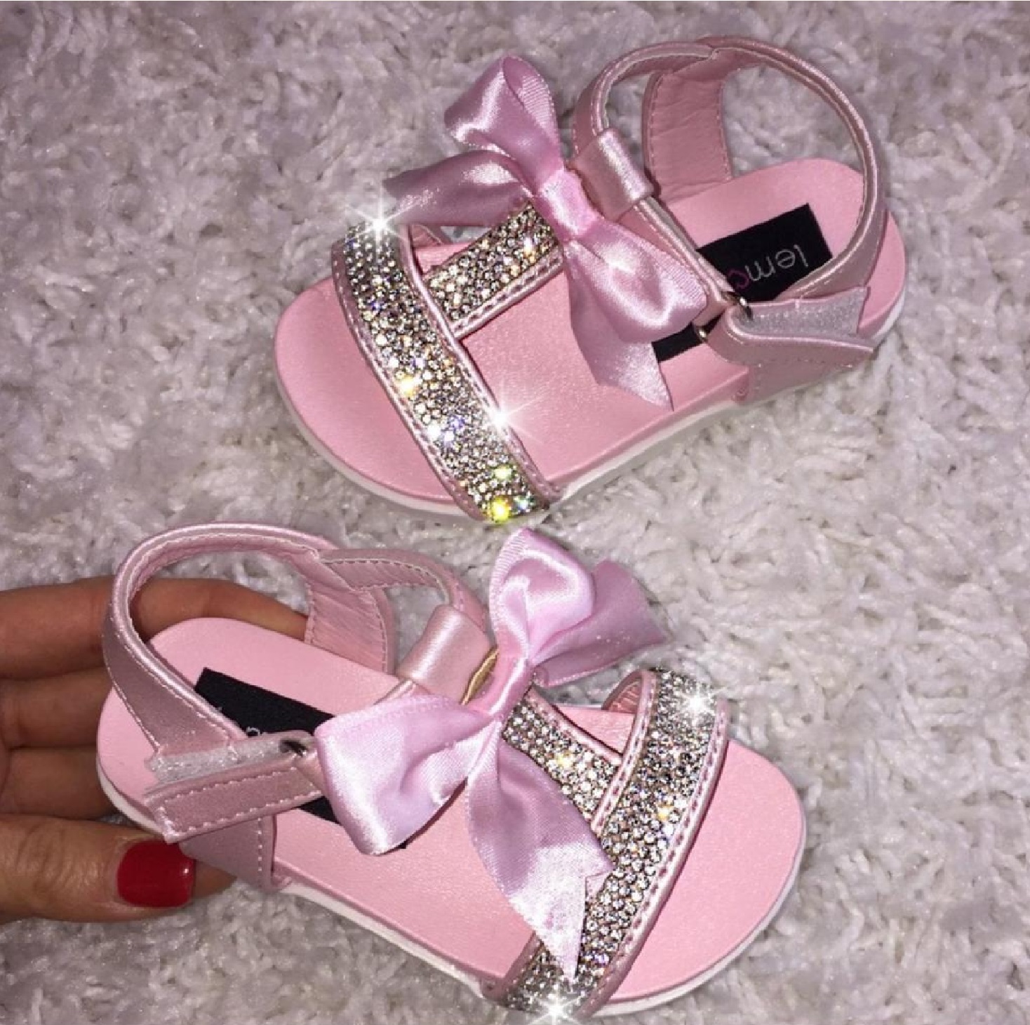 KIDS GIRLS CHILDREN INFANTS DIAMANTE BOW FLAT SUMMER KIDS GIRLS CHILDREN INFANTS DIAMANTE BOW FLAT SUMMER