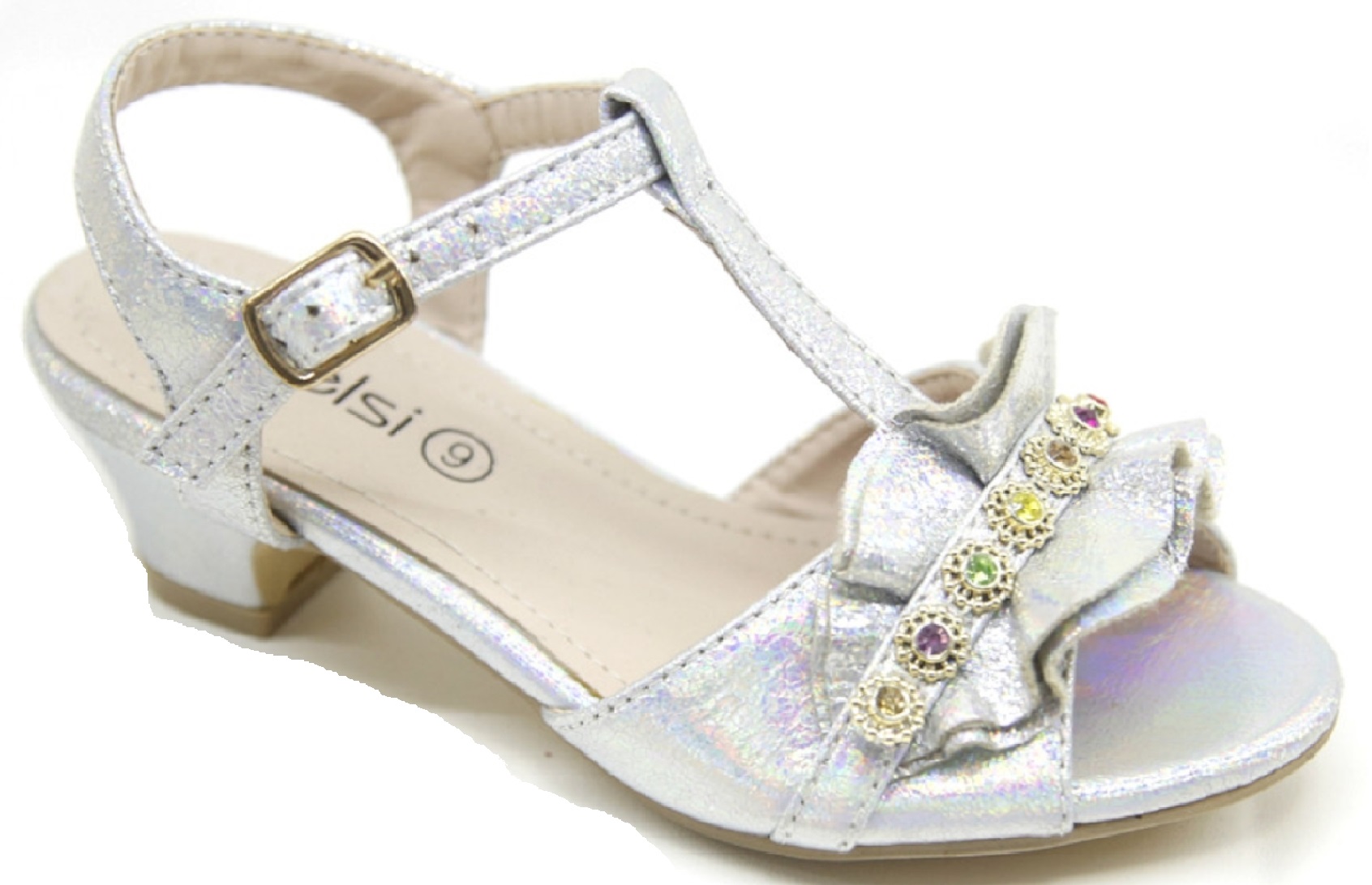 childrens silver sandals for wedding