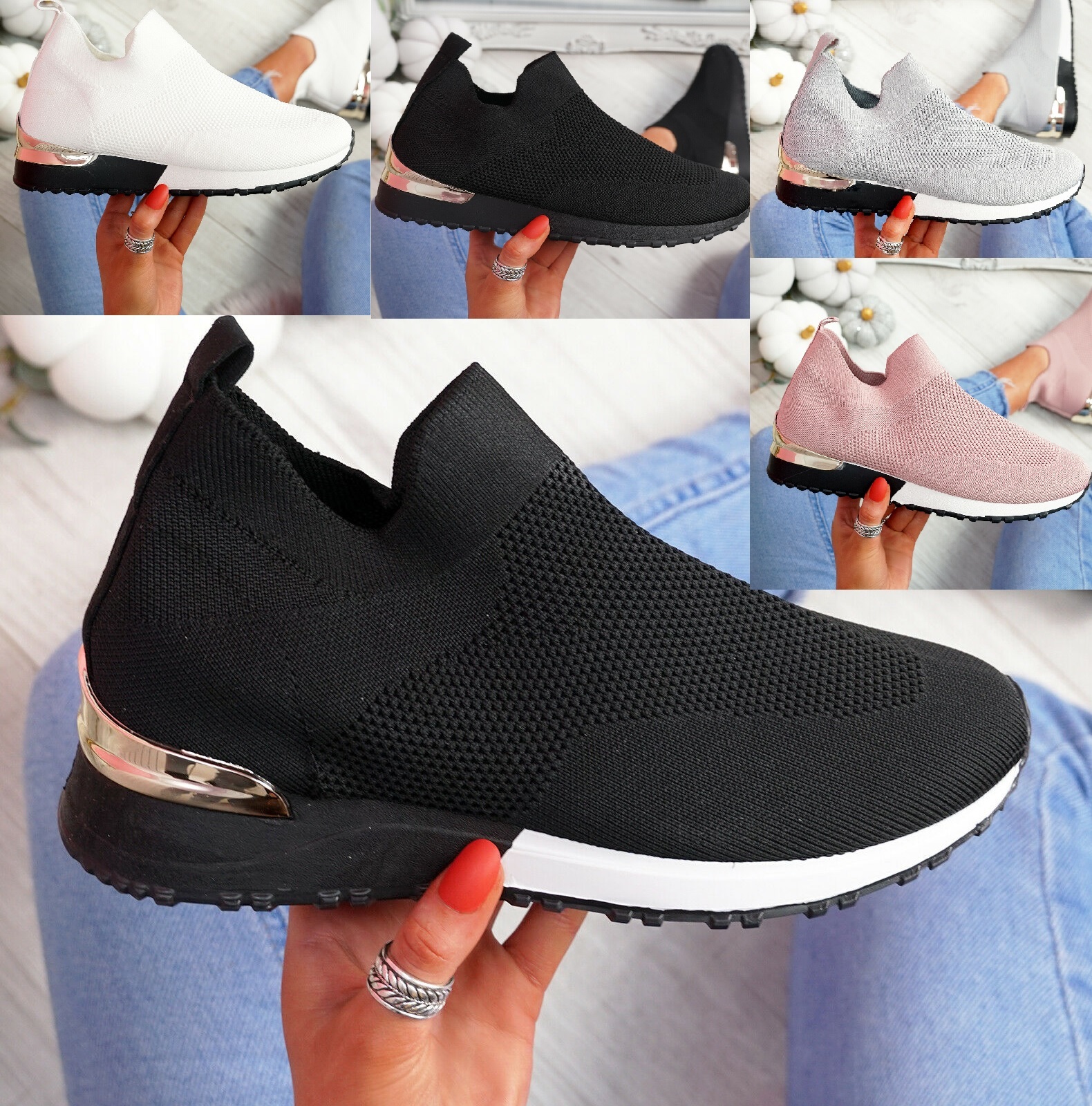 Sock wedge sale sneakers