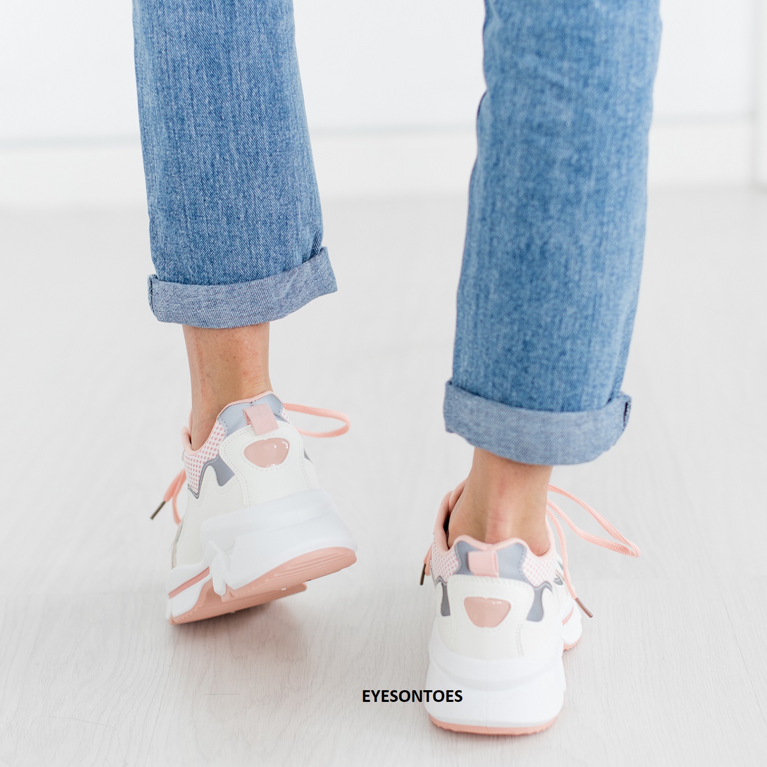 ZAPATILLAS DE MUJER CON CORDONES SUELA GRUESA CORRER DEPORTE GIMNASIO ENTRENADORES TALLA - Imagen 10 de 22