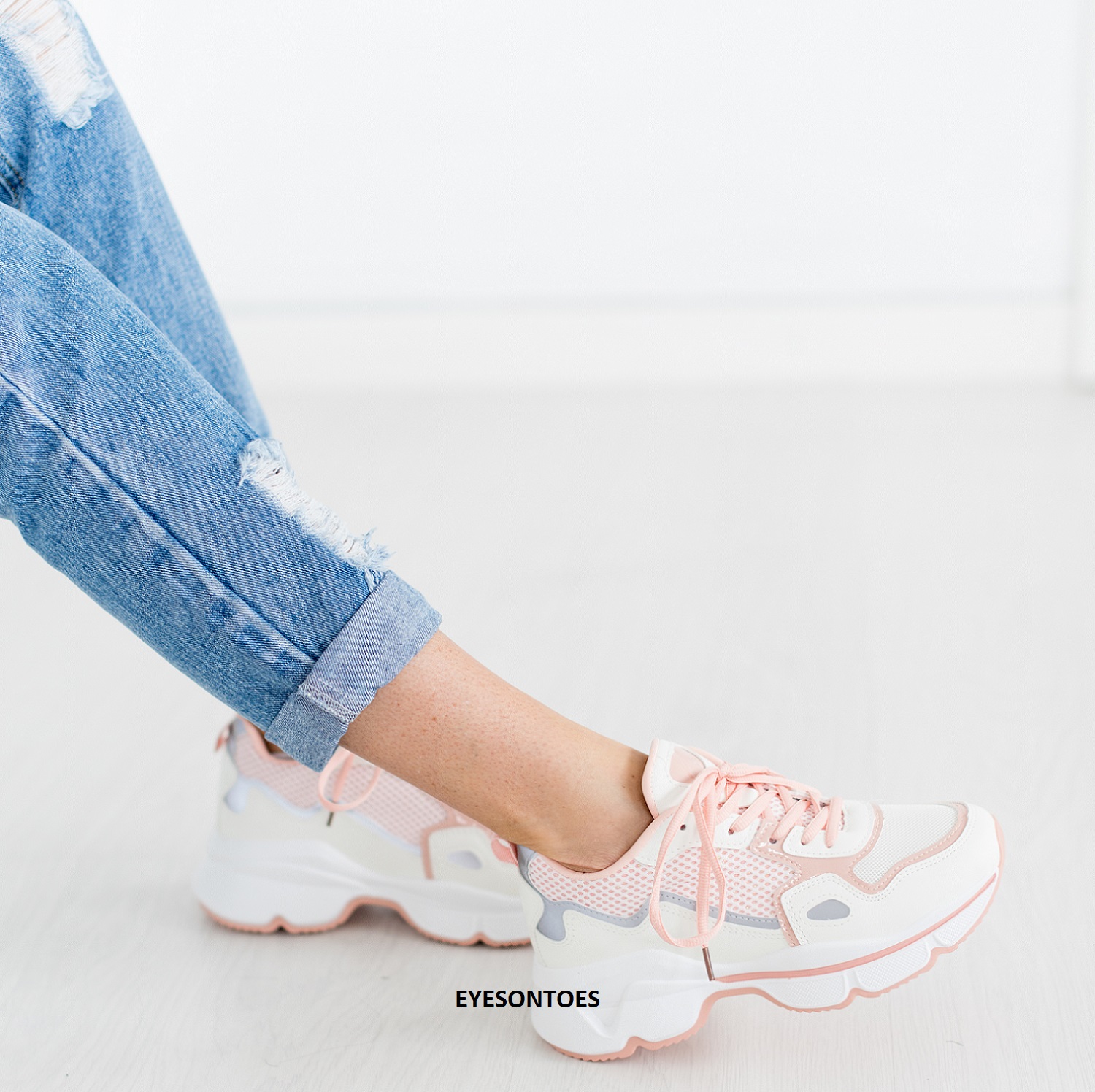 ZAPATILLAS DE MUJER CON CORDONES SUELA GRUESA CORRER DEPORTE GIMNASIO ENTRENADORES TALLA - Imagen 11 de 22