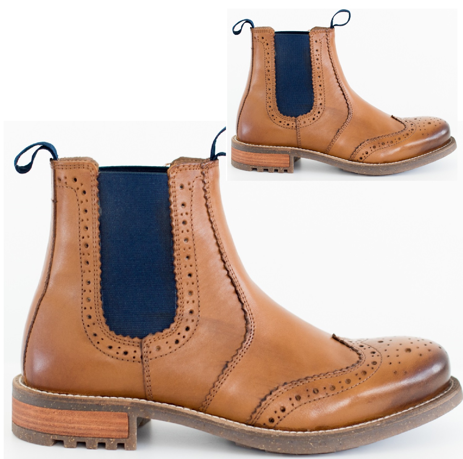 Malin London Stivali Chelsea Uomo In Pelle Finta &ndash; Modello Comfort Plus Con Suola Antiscivolo E Memory Foam