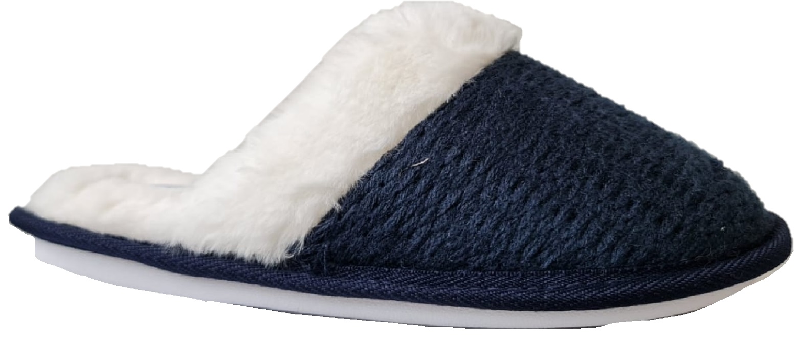 PANTOFOLE DA INTERNO DONNA FLAT SLIP ON FODERA IN PILE A MAGLIA CALDA SUOLA RIGIDA - Foto 28 di 36