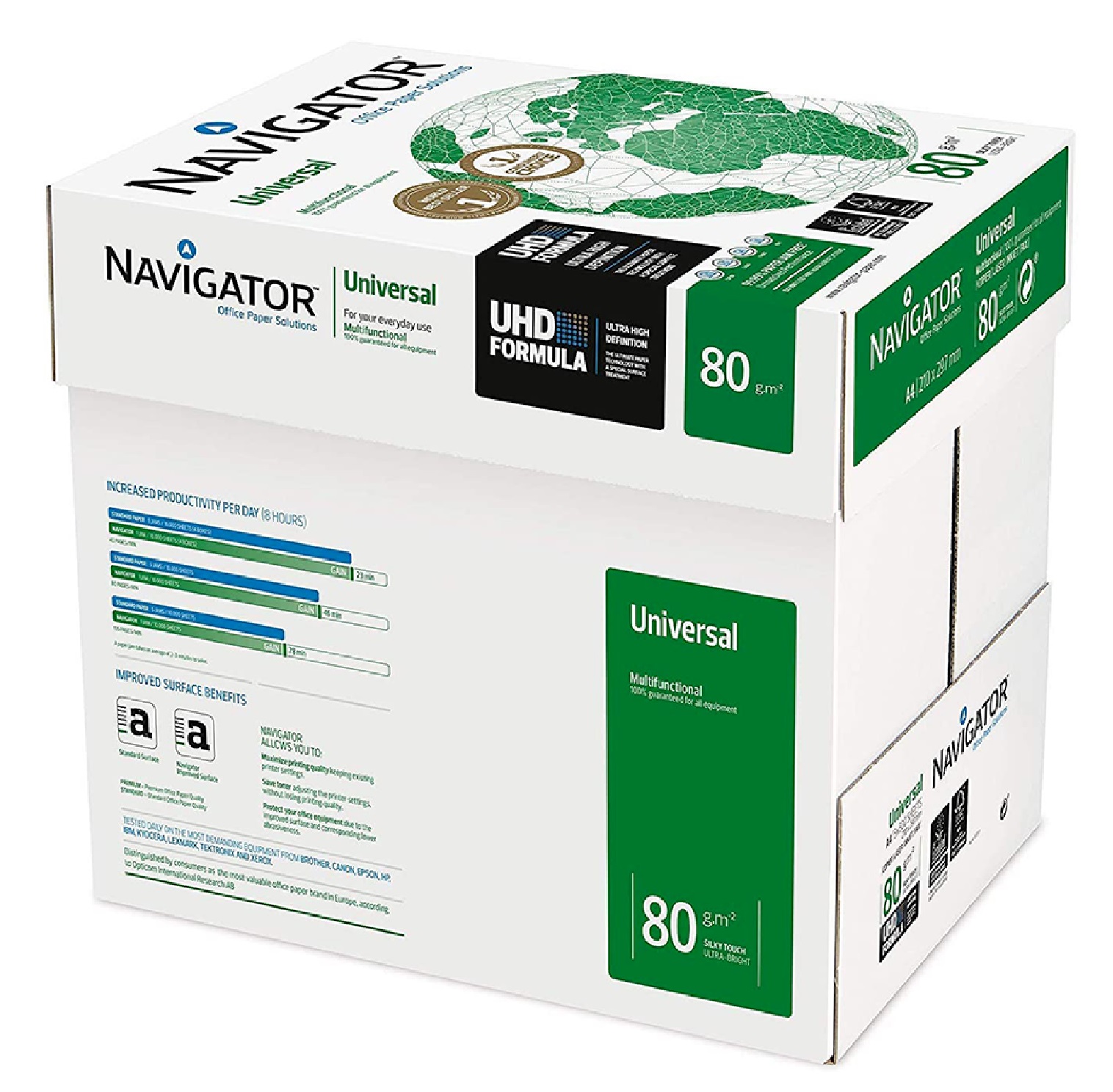 NAVIGATOR 80GSM A4 PREMIUM QUALITY PAPERWHITE COPY COPIER PRINTING LASER INKJET - Picture 4 of 5