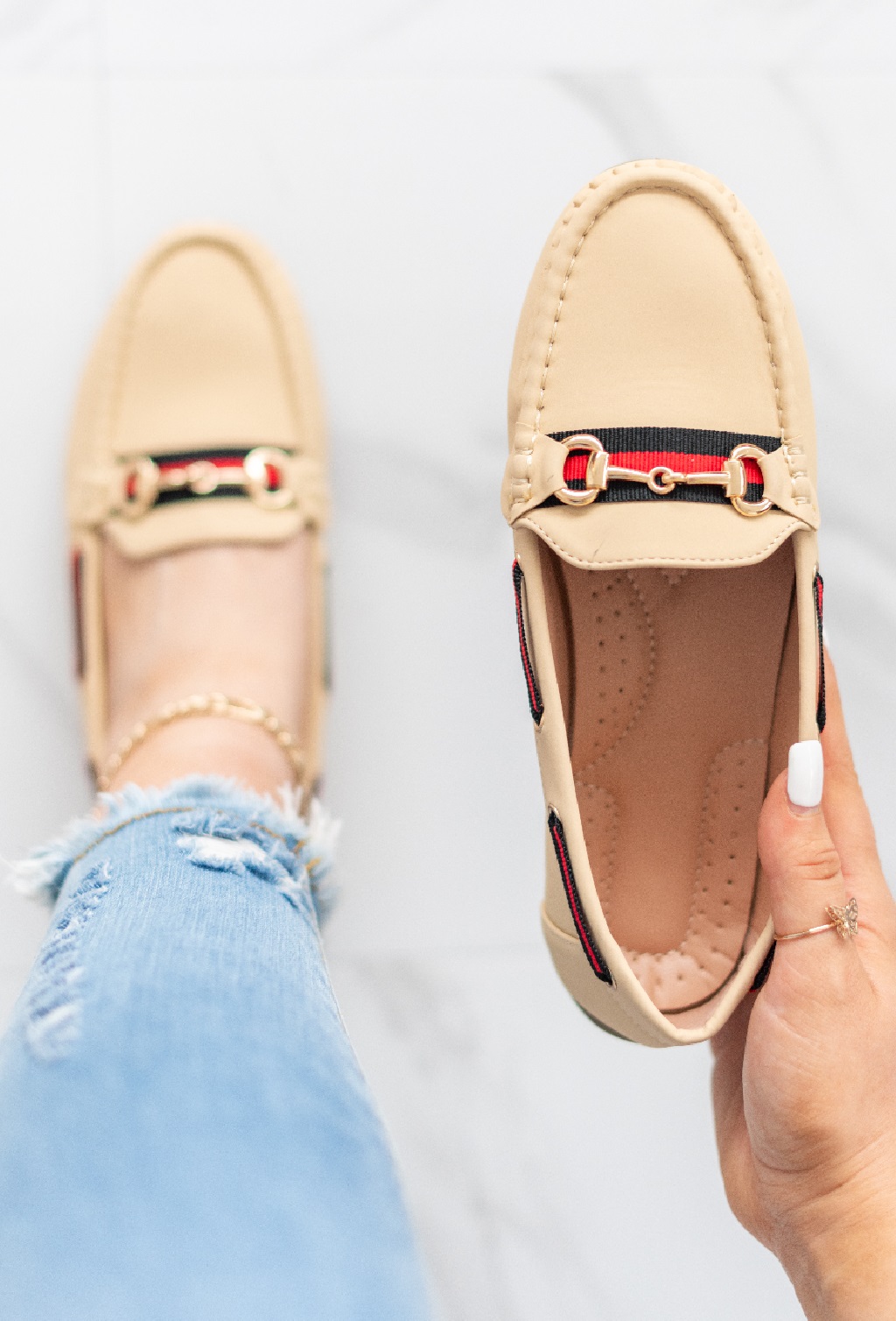WOMENS BEIGE SATIN SLIP-ON COMFY SMART CASUAL LOAFERS PUMPS SHOES SIZES 3-8 