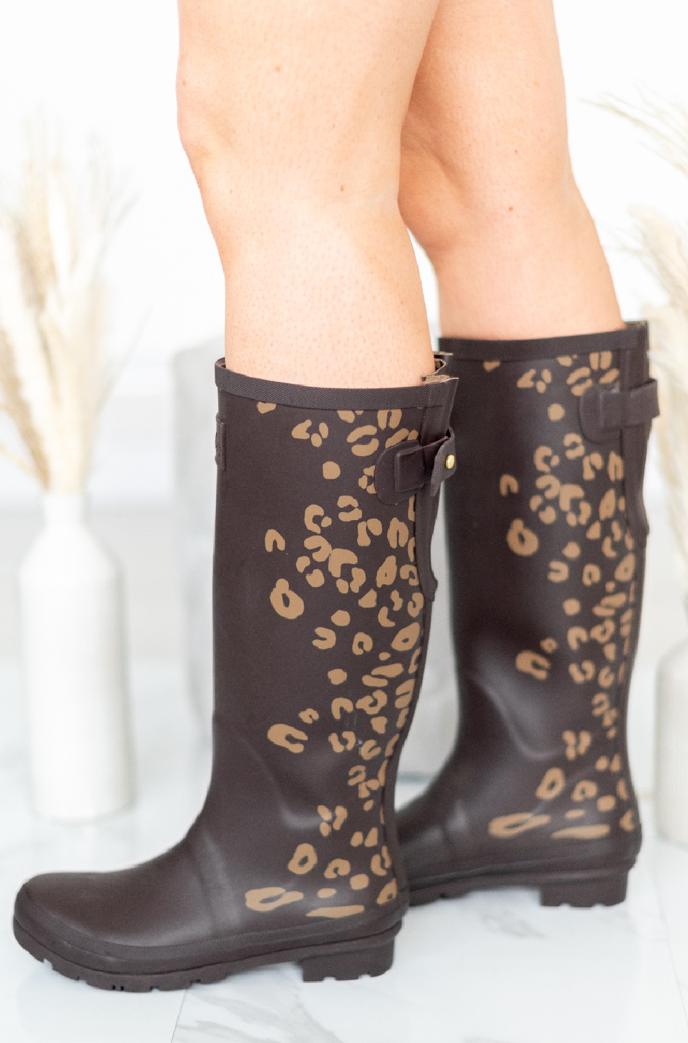 brown wellies ladies