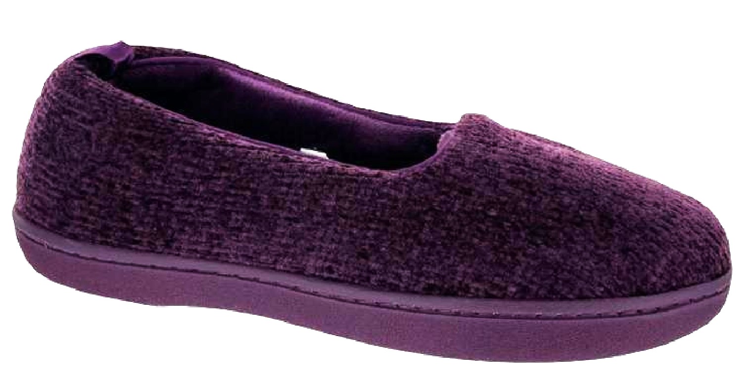 LADIES WOMENS FLAT WARM BEDTIME MOCCASIN INDOOR COMFY SOFT SLIPPERS SHOES SIZE - Picture 33 of 39