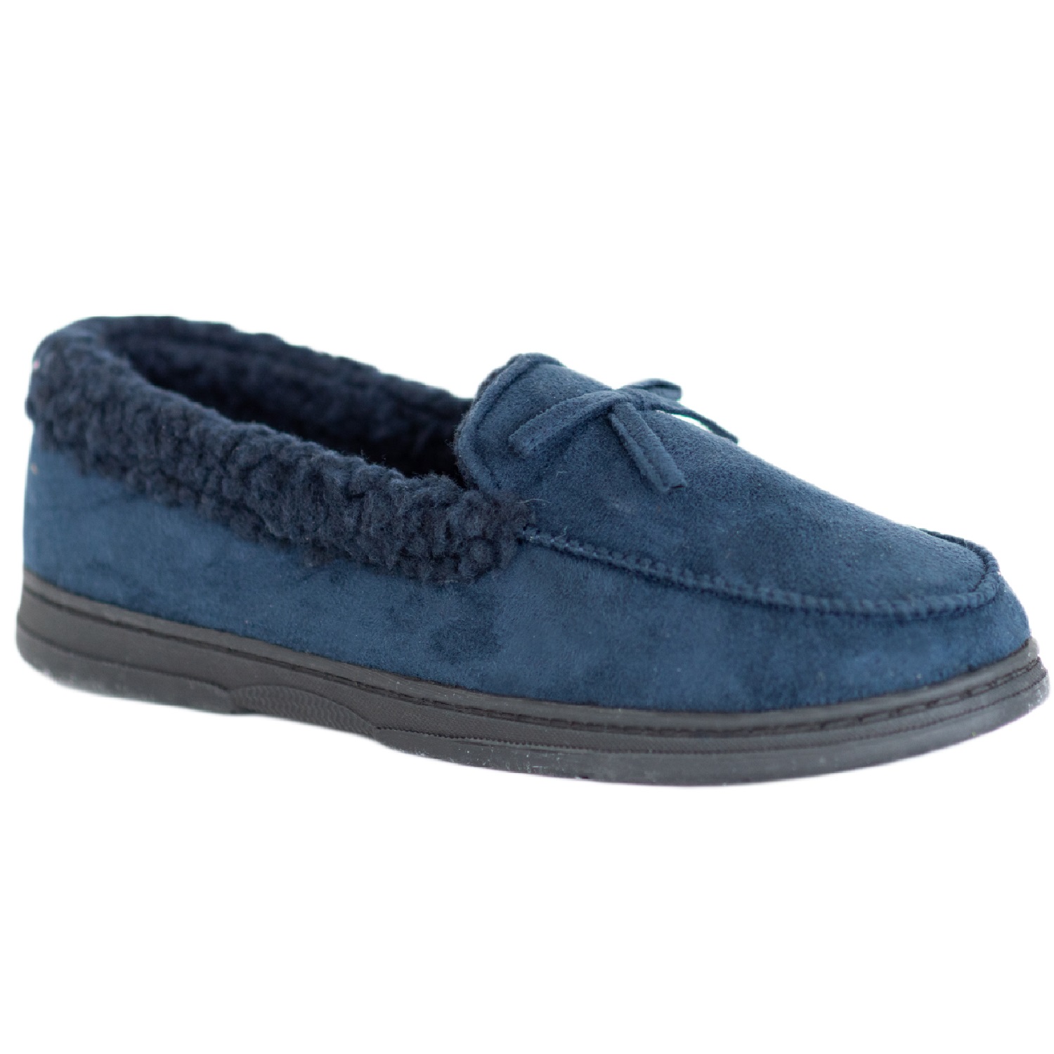 MOCASÍN LIGERO PESO LIGERO FORRADO DE PIEL SINTÉTICA PARA HOMBRE SUELA DURA CÁLIDA ZAPATILLAS CÓMODAS - Imagen 8 de 9