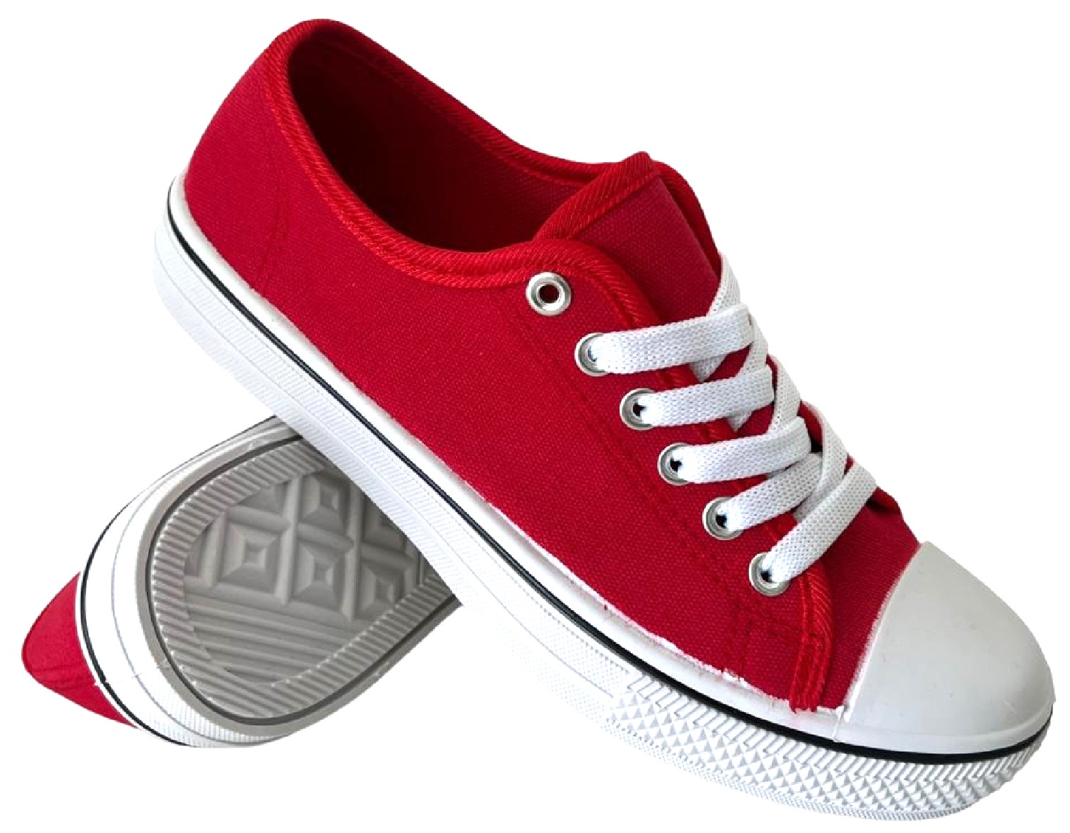 WOMENS LADIES FLAT LACE UP SIZE 3-8 SUMMER PLIMSOLLS CANVAS PUMPS SHOES TRAINERS - Picture 17 of 21