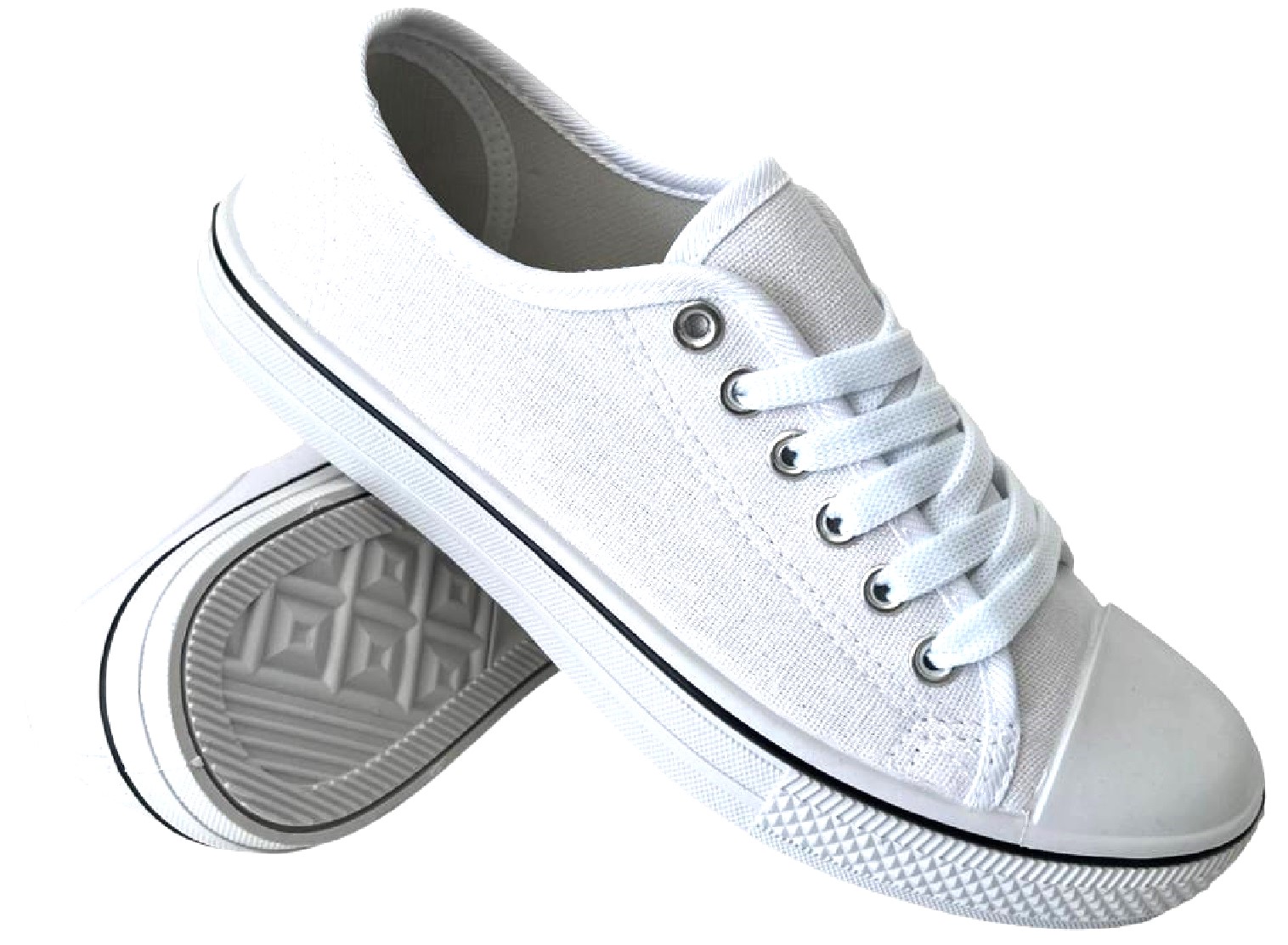 WOMENS LADIES FLAT LACE UP SIZE 3-8 SUMMER PLIMSOLLS CANVAS PUMPS SHOES TRAINERS - Picture 18 of 21