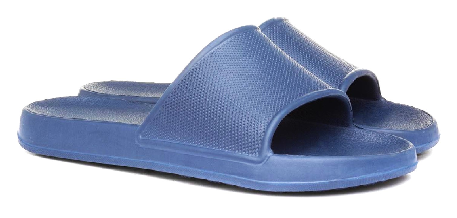 MENS SLIP ON SLIDERS BEACH MULES HOILDAY POOL SHOWER STRIPE SUMMERS SANDALS SIZE - Picture 3 of 7