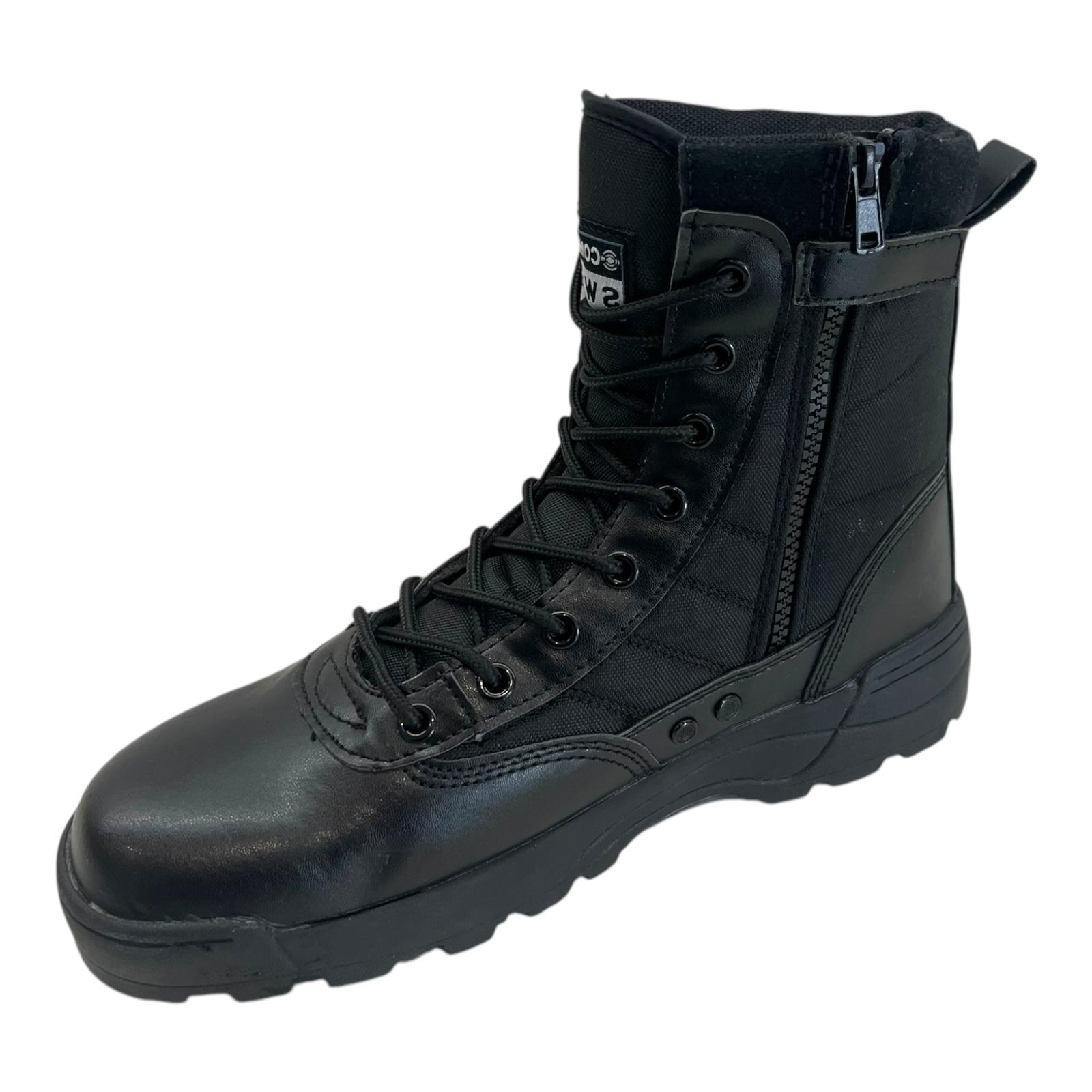 MENS ARMY COMBATANKLE LACE UP SECURITY WORK MILITARY HIKING POLICE BOOTS SIZE - Picture 8 of 17