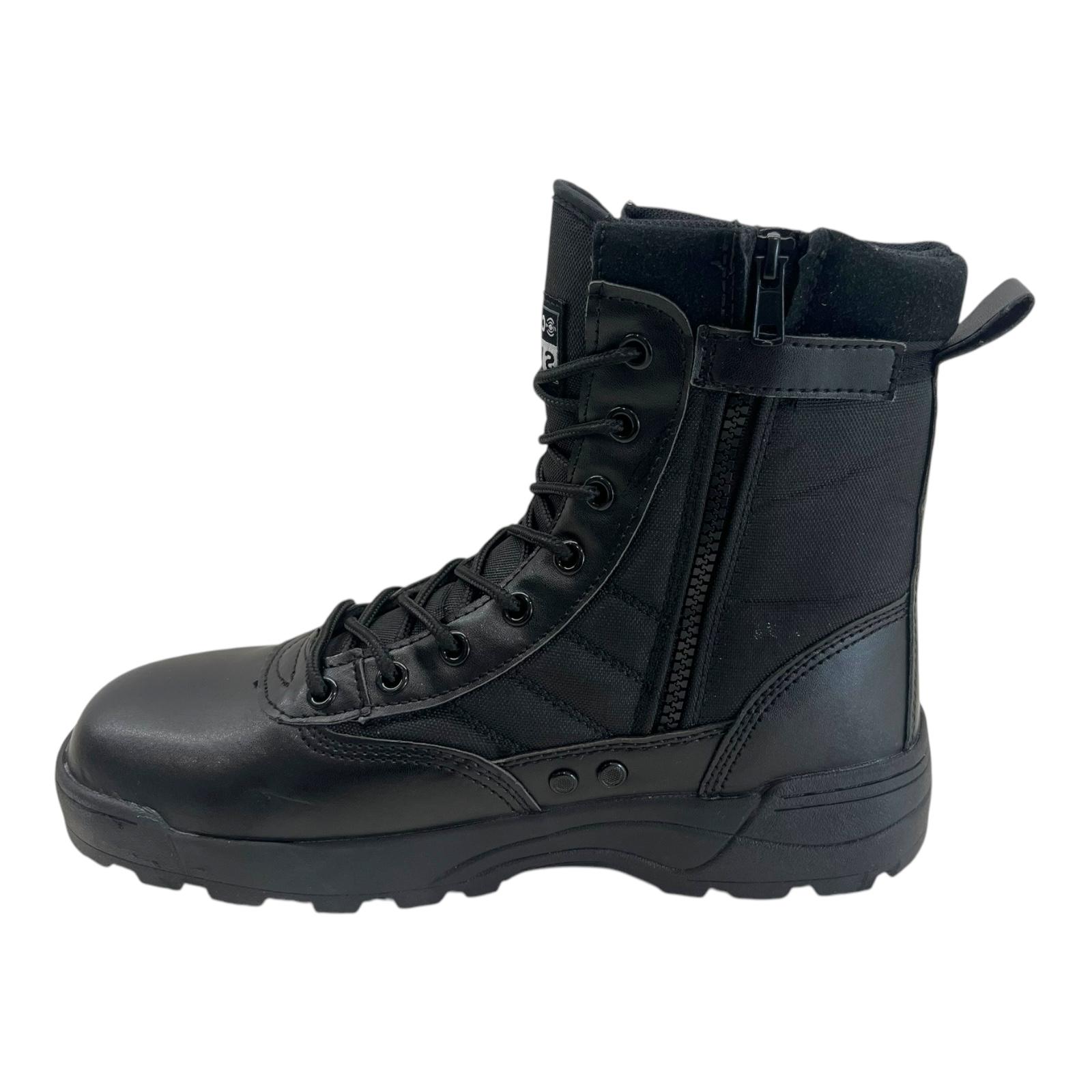 MENS ARMY COMBATANKLE LACE UP SECURITY WORK MILITARY HIKING POLICE BOOTS SIZE - Picture 9 of 17