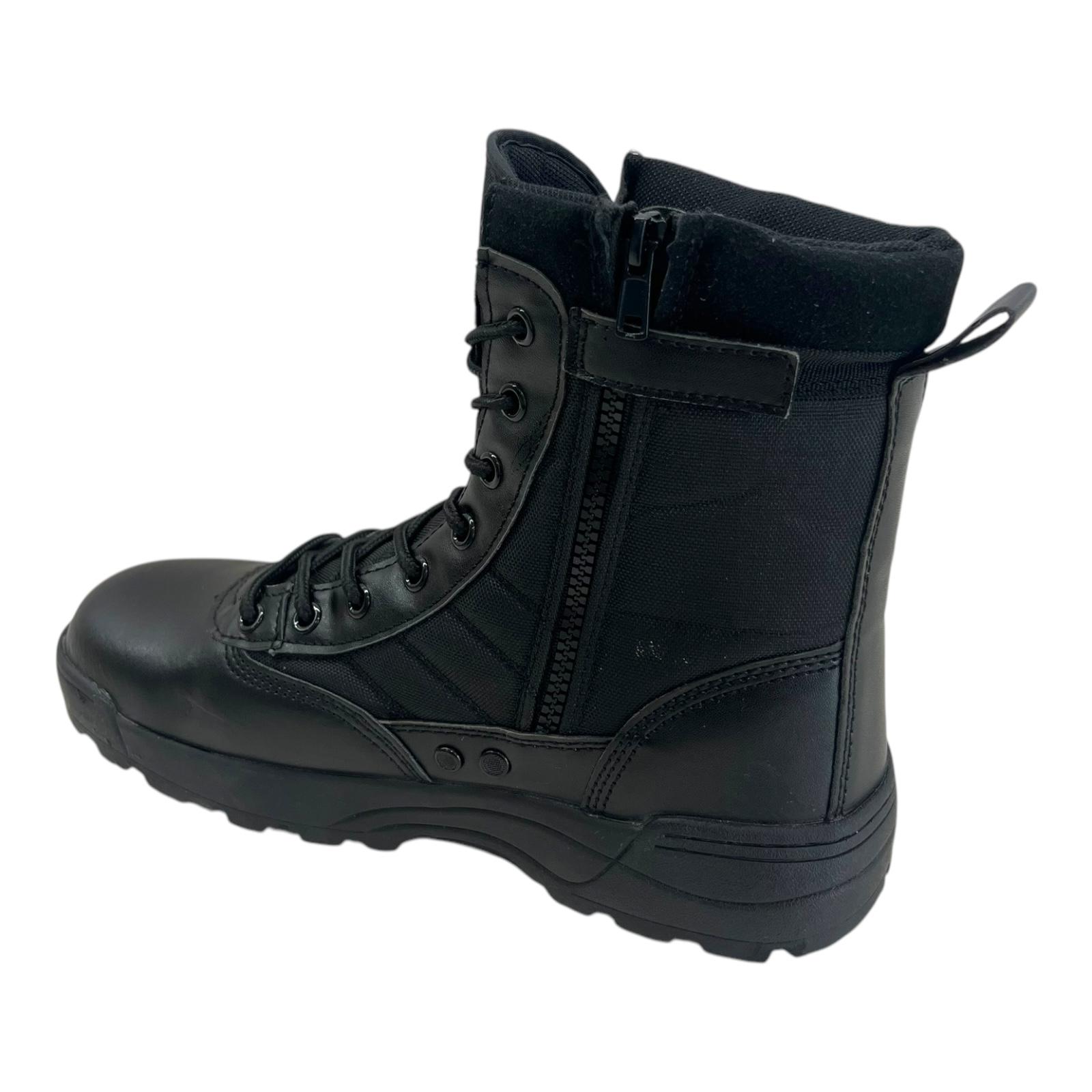 MENS ARMY COMBATANKLE LACE UP SECURITY WORK MILITARY HIKING POLICE BOOTS SIZE - Picture 10 of 17