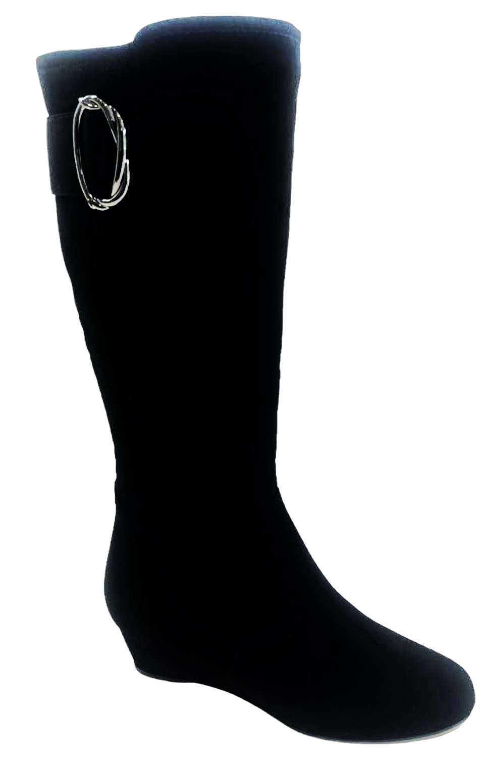LADIES WOMENS HIGH MID CALF PLATFORM WEDGE LOW MID HEEL BUCKLE ZIP SHOES BOOTS