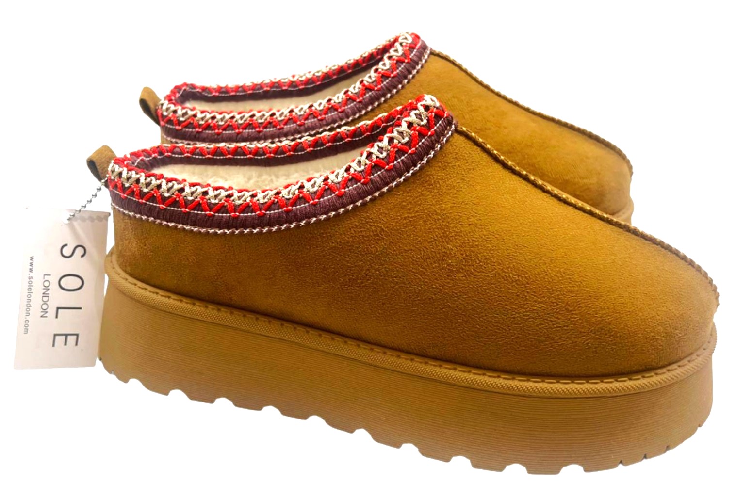 STIVALI PANTOFOLE DONNA SLIP ON IN OUT DOOR DONNA PLATEAU CALDI COMODI PELLICCIA SINTETICA - Foto 14 di 18